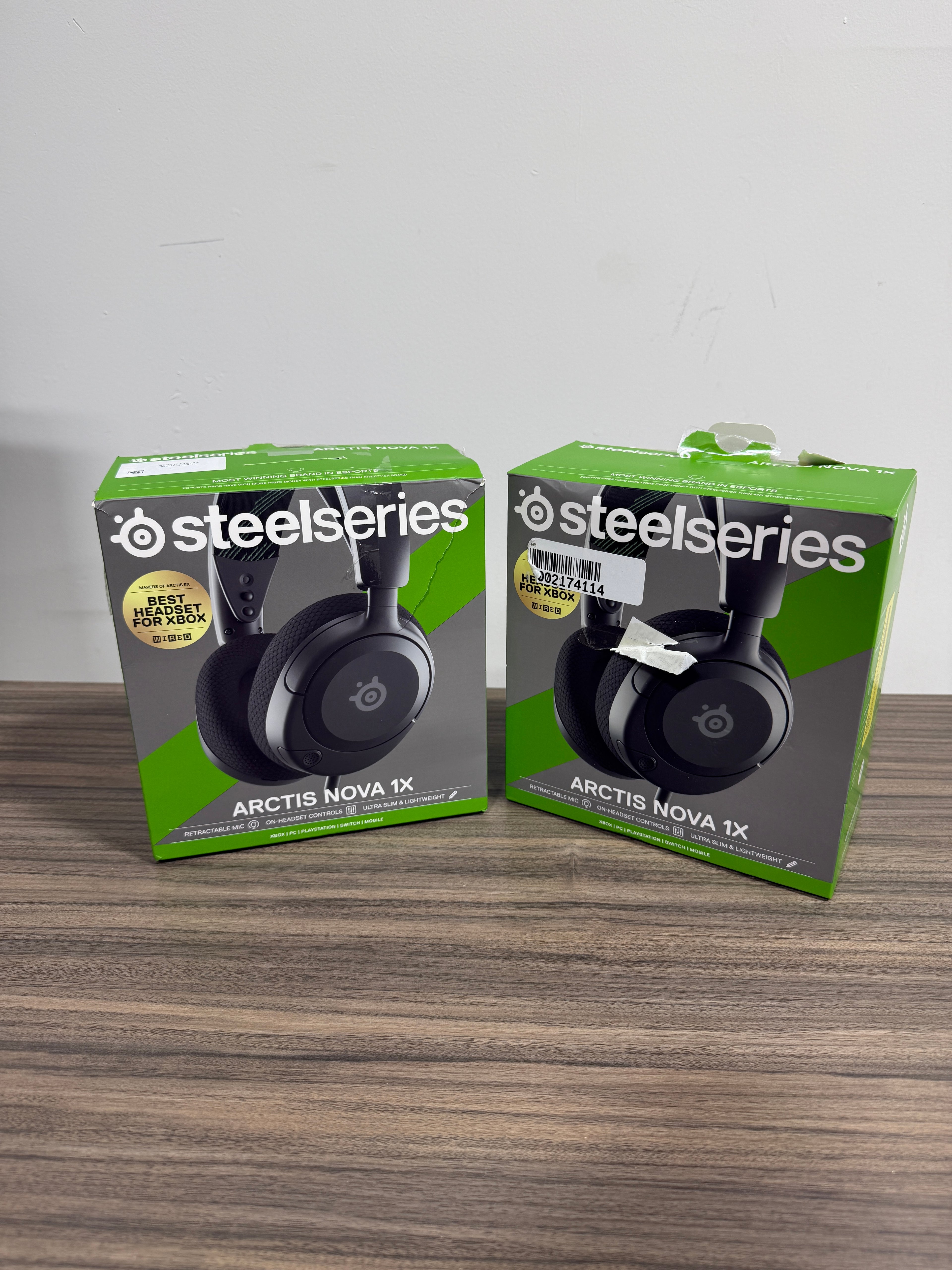SteelSeries Arctis Nova 1 Ultra Slim Lightweight Gaming Headset Black 3.5mm Jack