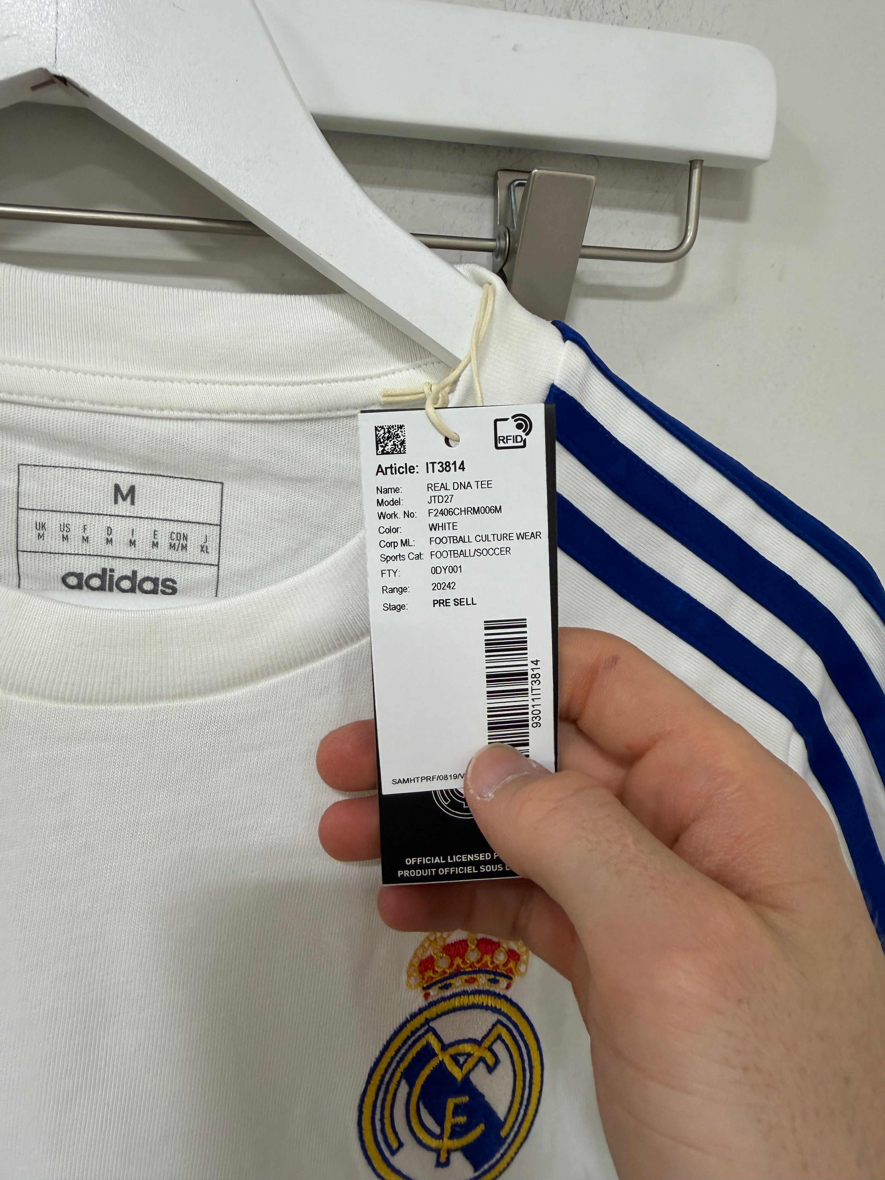 Adidas Real Madrid DNA T-Shirt – White