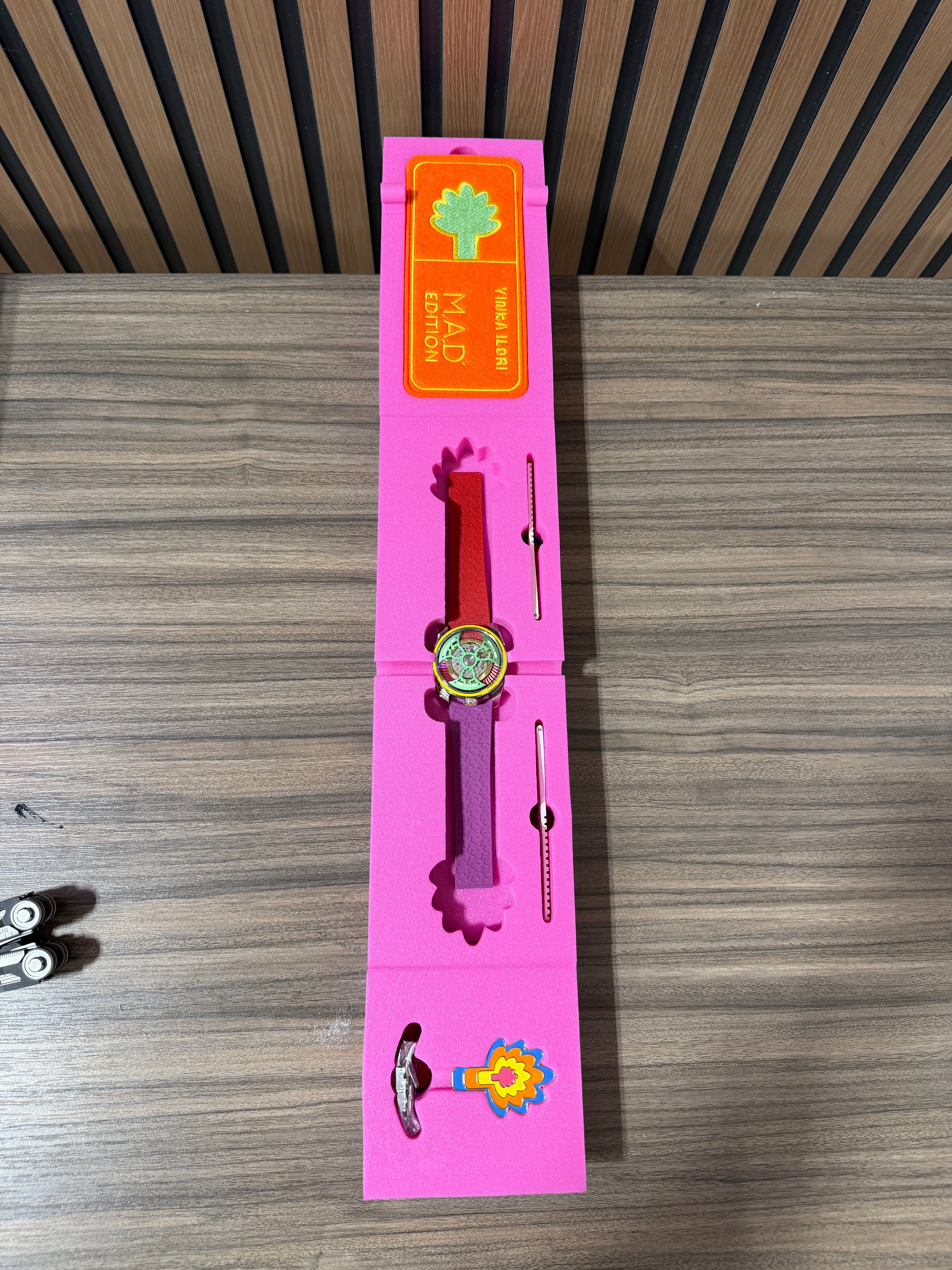 MB&F MAD Edition 1 "Yinka Ilori" 42MM Skeleton Dial Rubber Strap (M.A.D.1S)