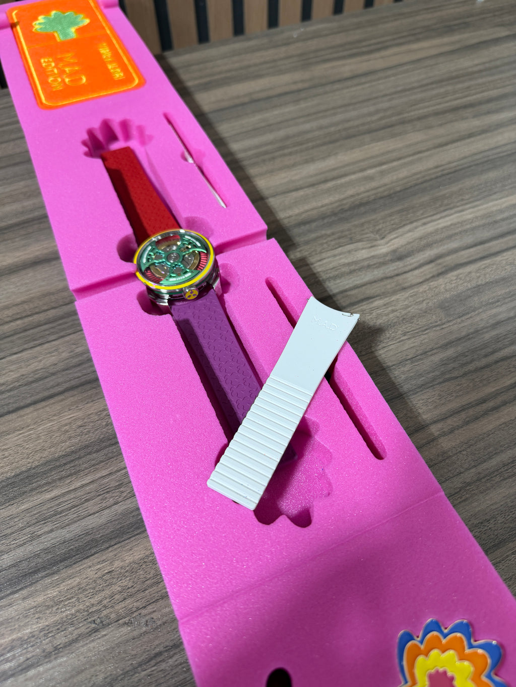 MB&F MAD Edition 1 "Yinka Ilori" 42MM Skeleton Dial Rubber Strap (M.A.D.1S)