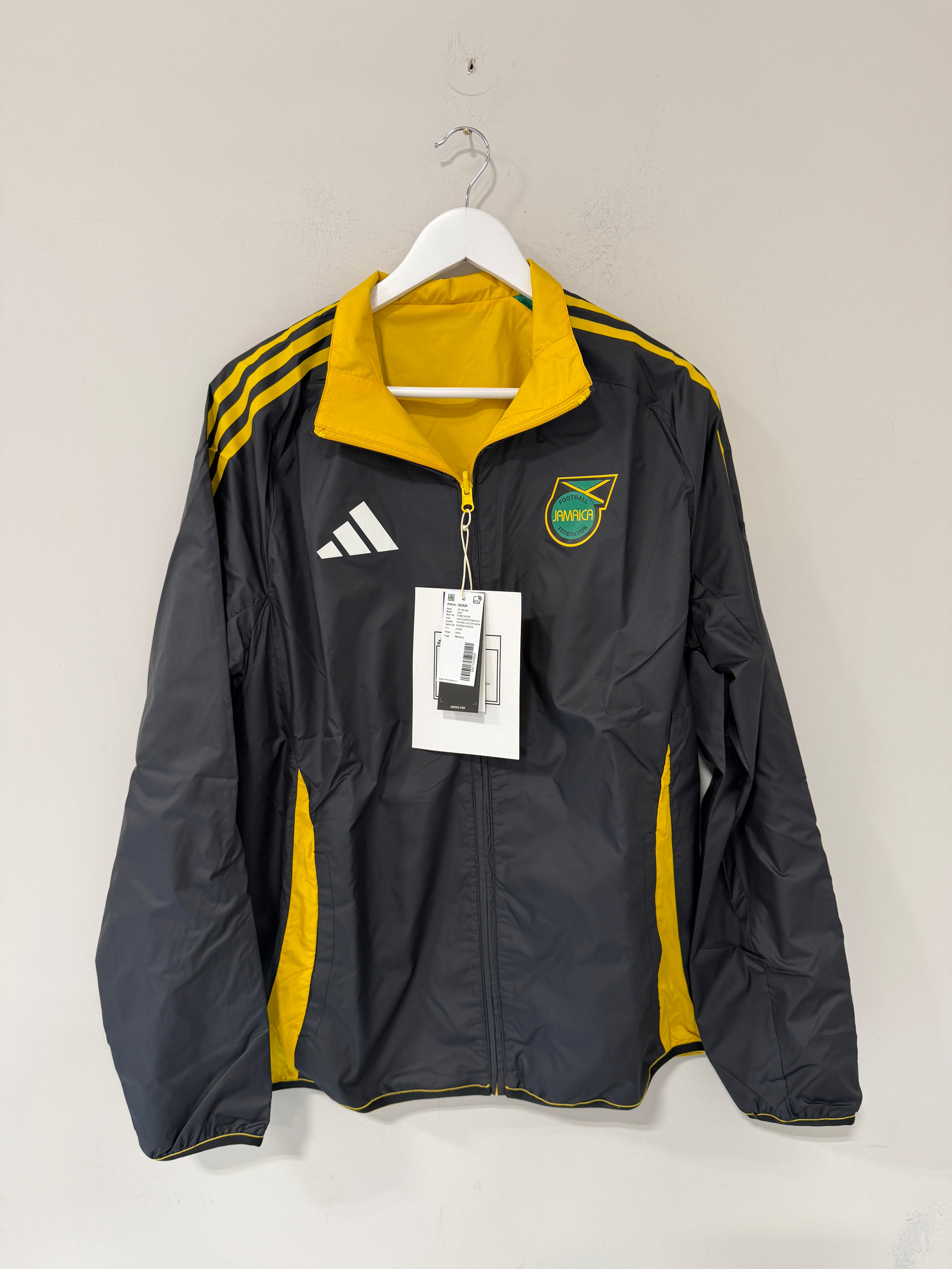 Adidas Jamaica Anthem Jacket – Haze Yellow/Black Reversible