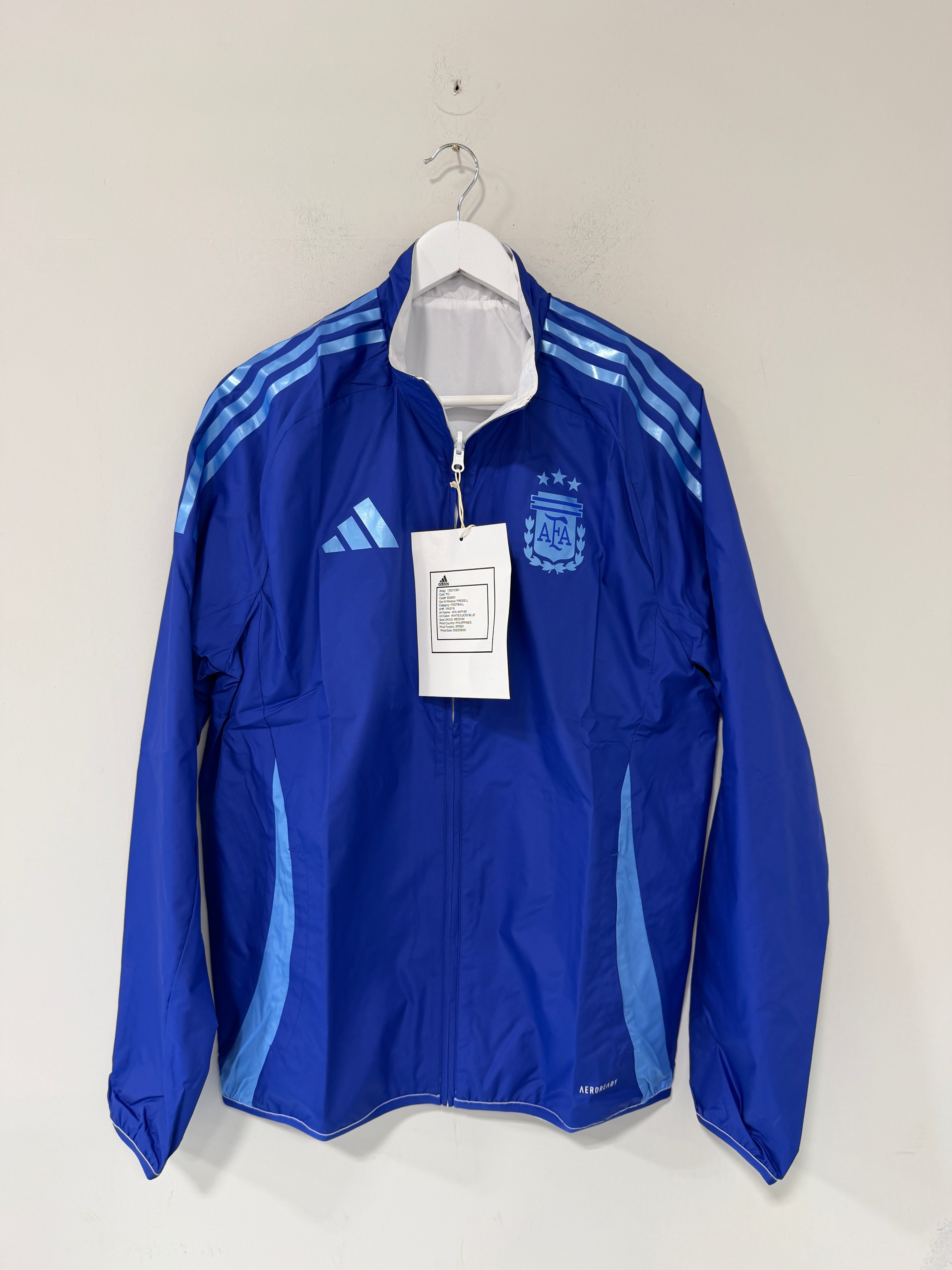 Adidas Argentina Anthem Jacket Mens Sz Medium