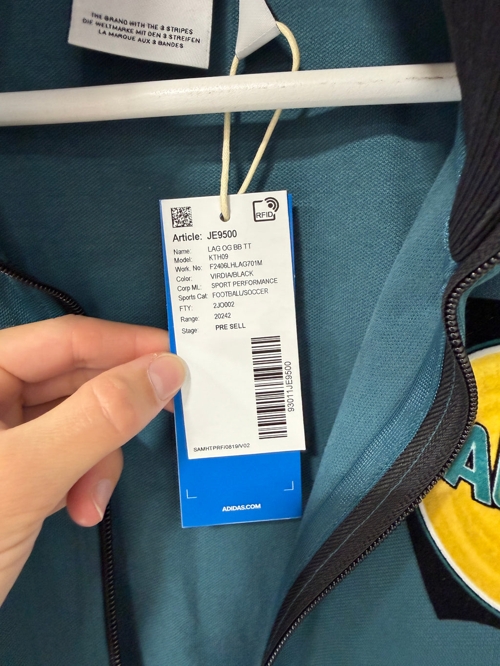 Los Angeles Galaxy Adidas Originals Track Jacket Size M