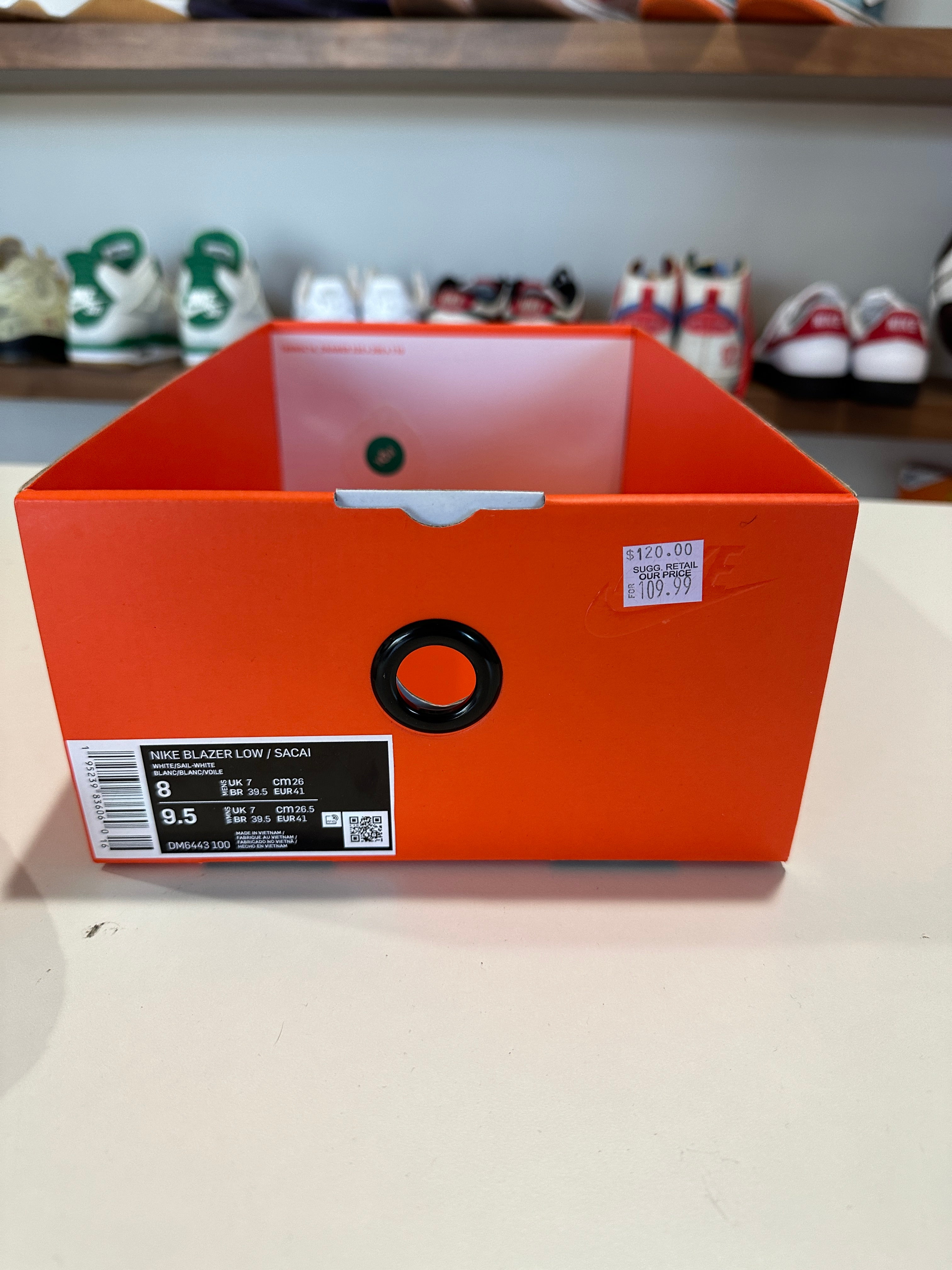 Nike Blazer Low sacai White Sz 8