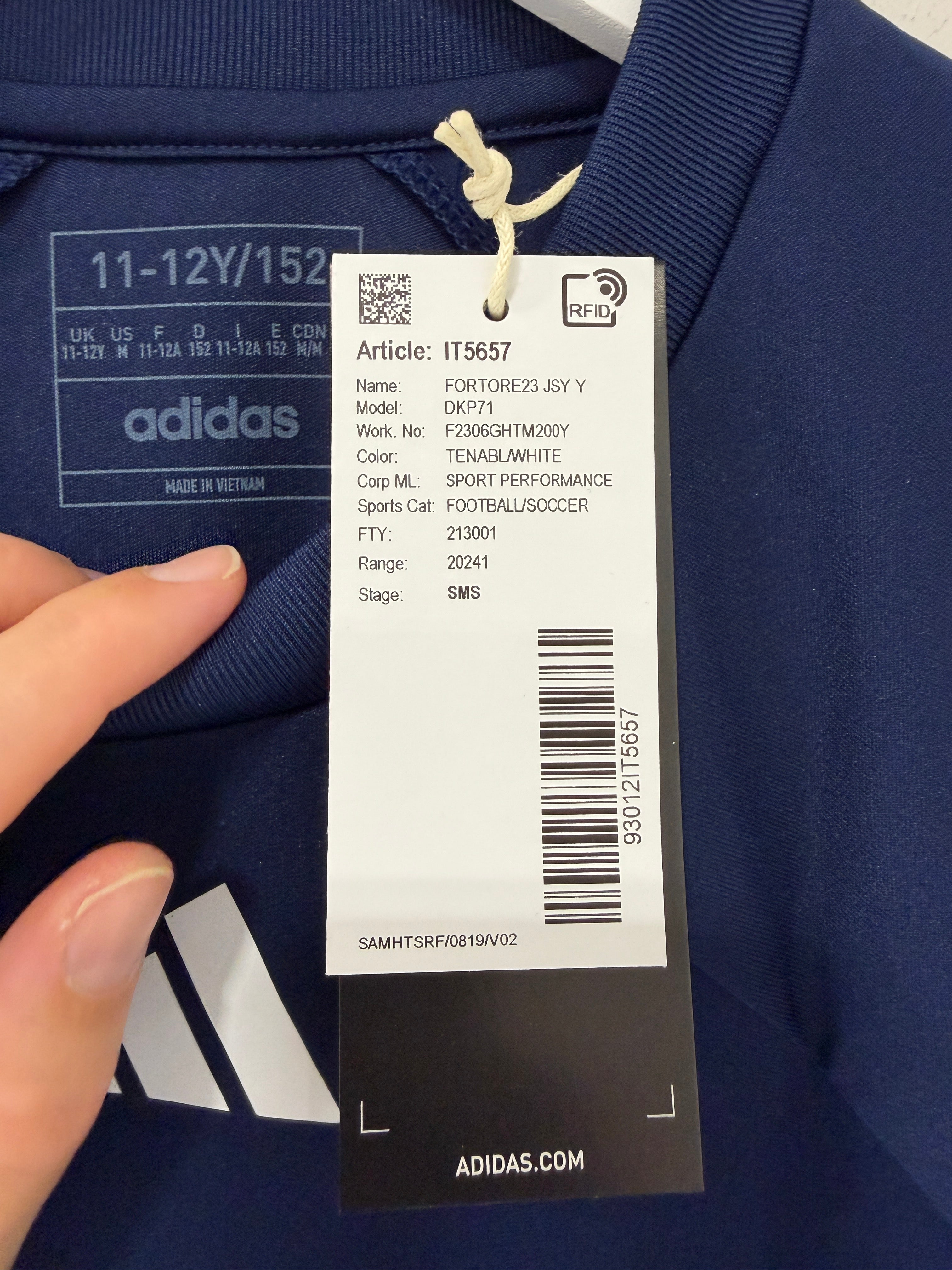 Adidas Fortore 23 Jersey Youth Size Medium