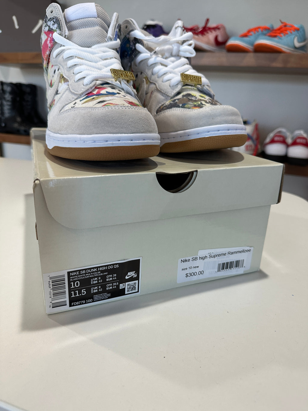 Nike SB Dunk High Supreme Rammellzee Sz 10