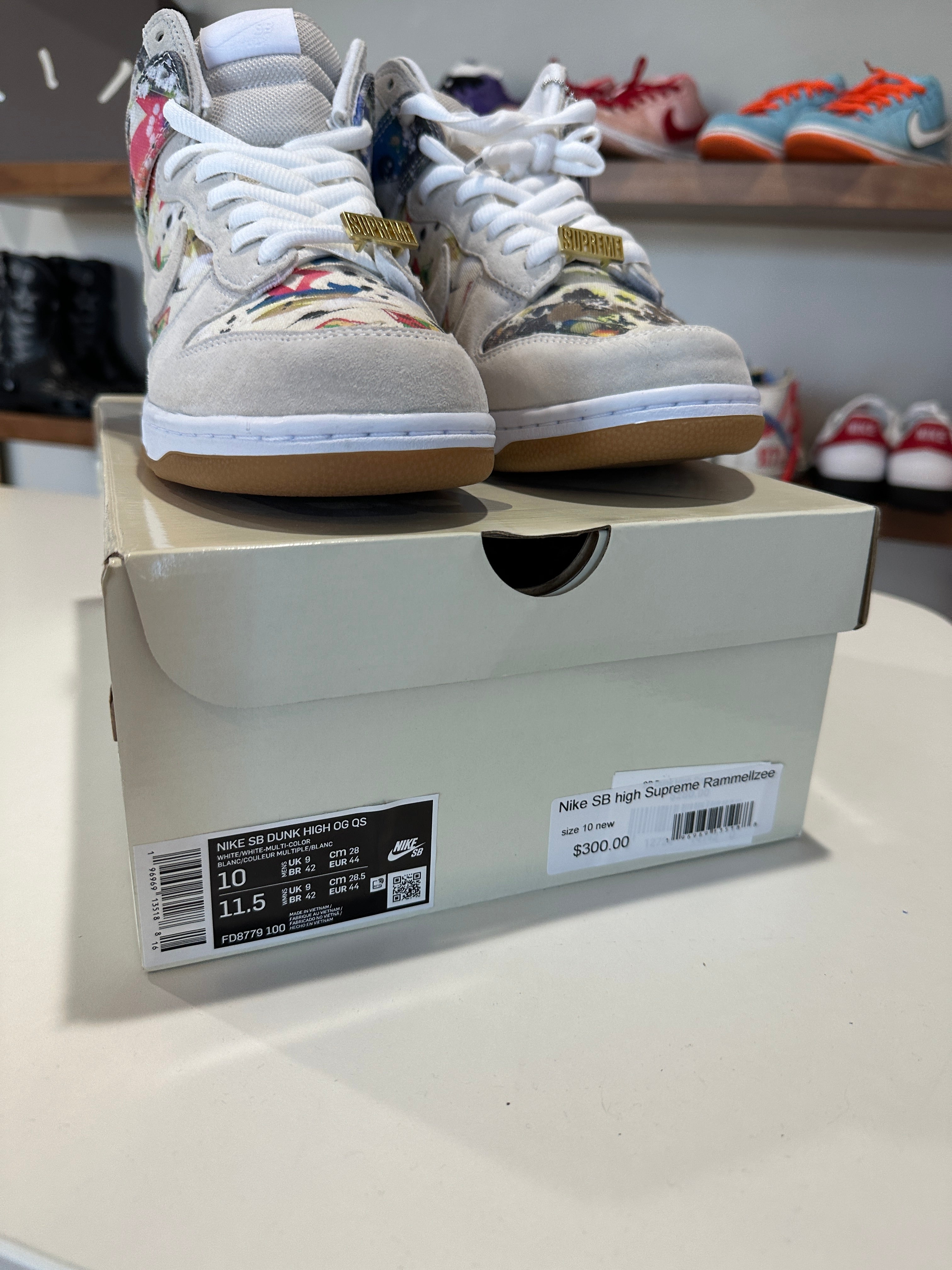 Nike SB Dunk High Supreme Rammellzee Sz 10