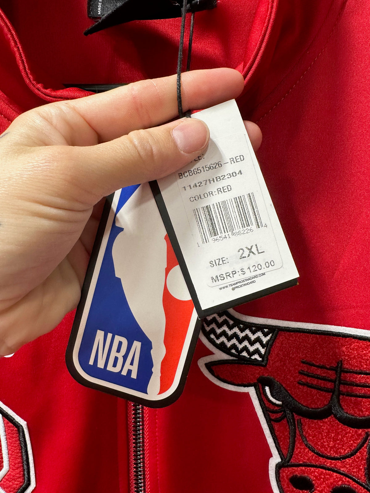 New with tag Pro Standard Chicago Bulls Classic Track Jacket sz 2XL