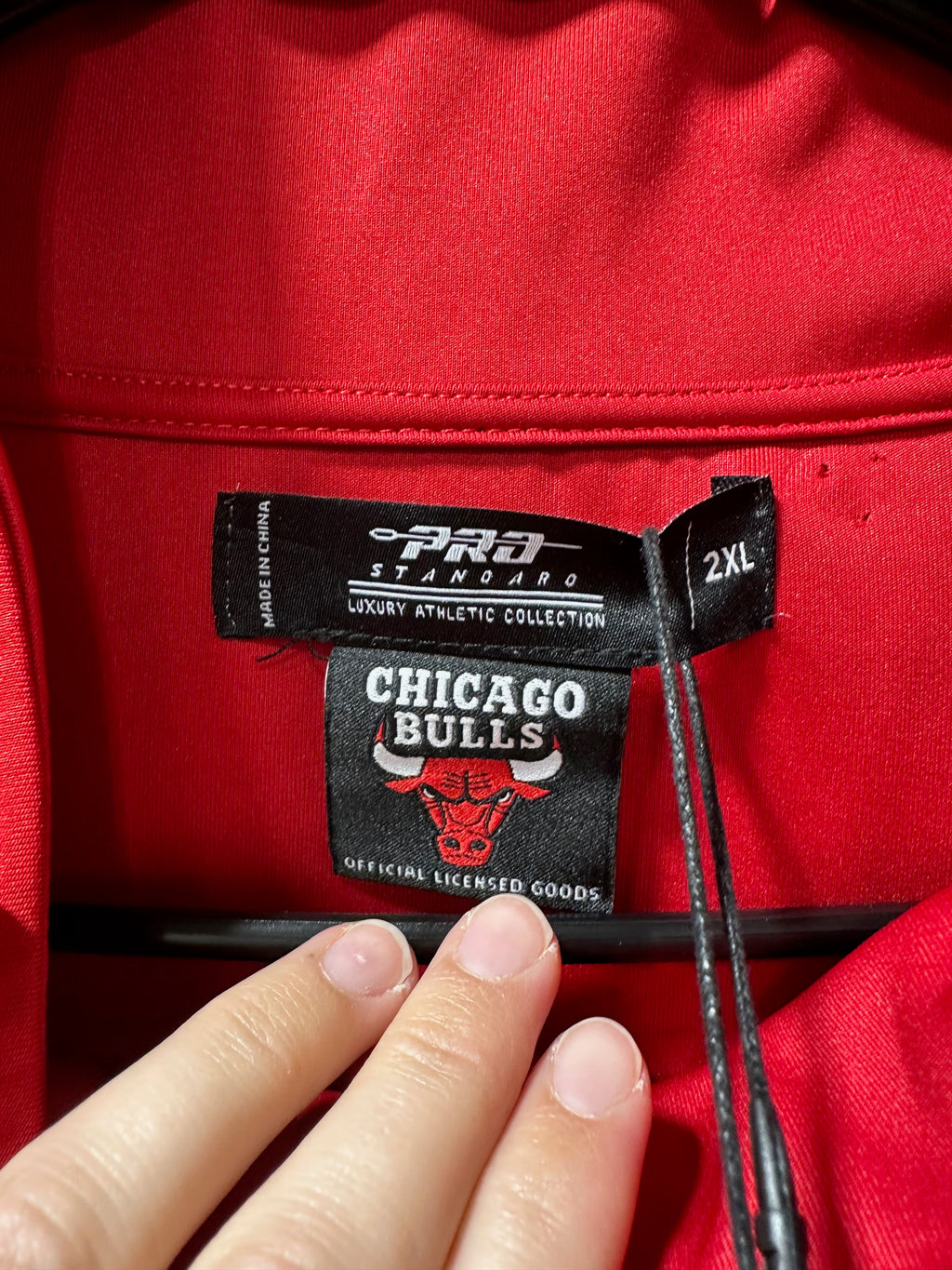 New with tag Pro Standard Chicago Bulls Classic Track Jacket sz 2XL