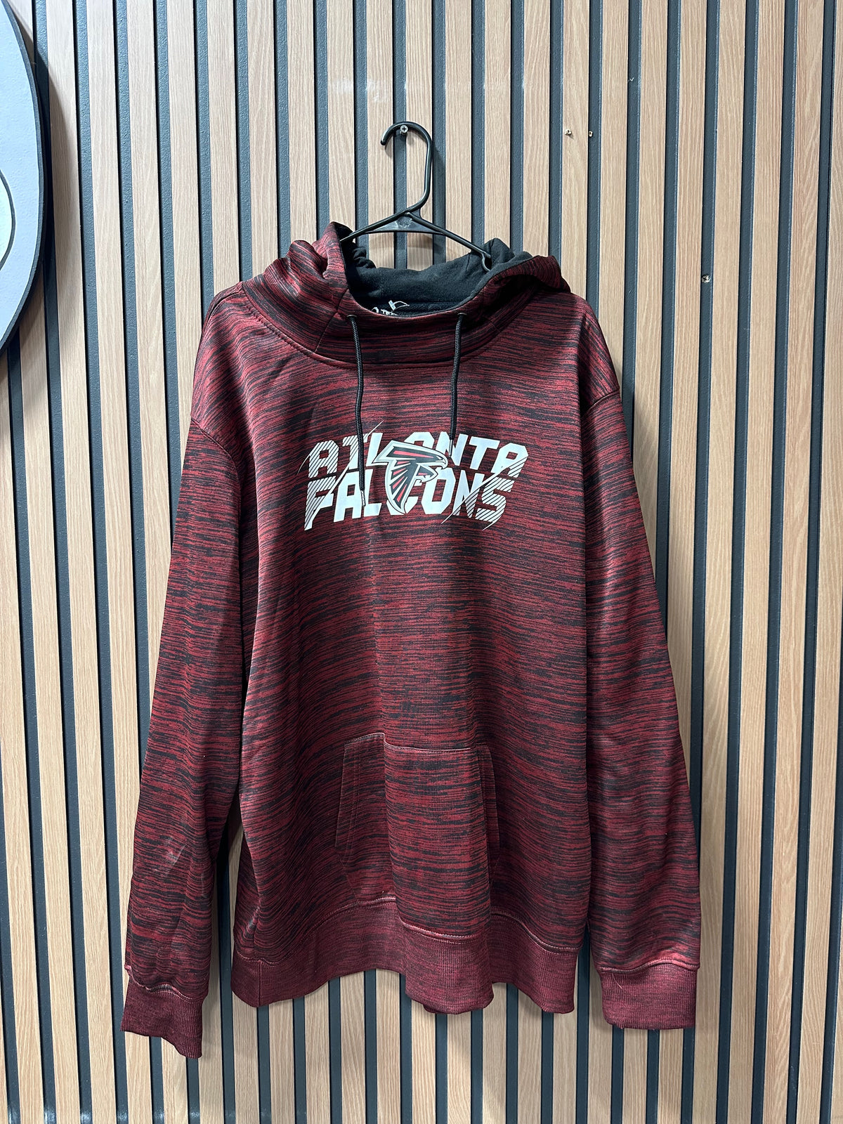 New  Atlanta Falcons NFL Dark Red Pocket Hoodie Sweatshirt sz 2XL