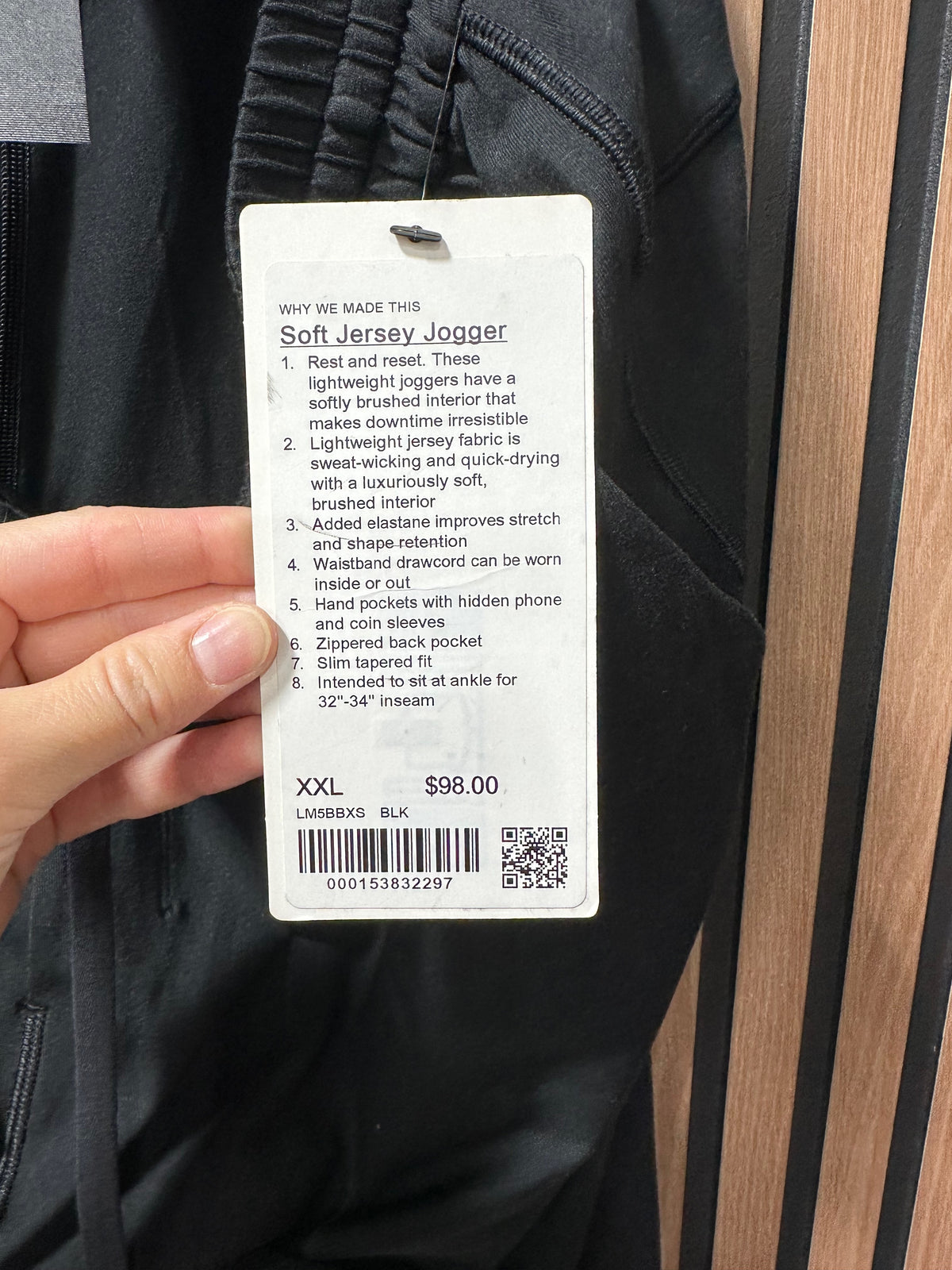 New with tag Lululemon Men's Soft Jersey Joggers sz 2XL