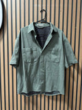 Zara short-sleeve button-up shirt men's sz L