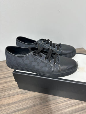 Gucci GG Canvas Low 'Grey Black' (426189 KQWM0 1948) sneakers men's sz 12