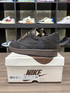 Travis Scott Air Jordan 1 Low Velvet Brown Sz 9