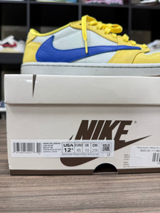 Travis Scott Wmns Jordan 1 Low Canary Mens 11/W12.5