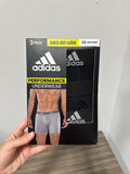 NEW adidas Men's Performance Quick-Dry Boxer Brief 3-Pack sz 2XL