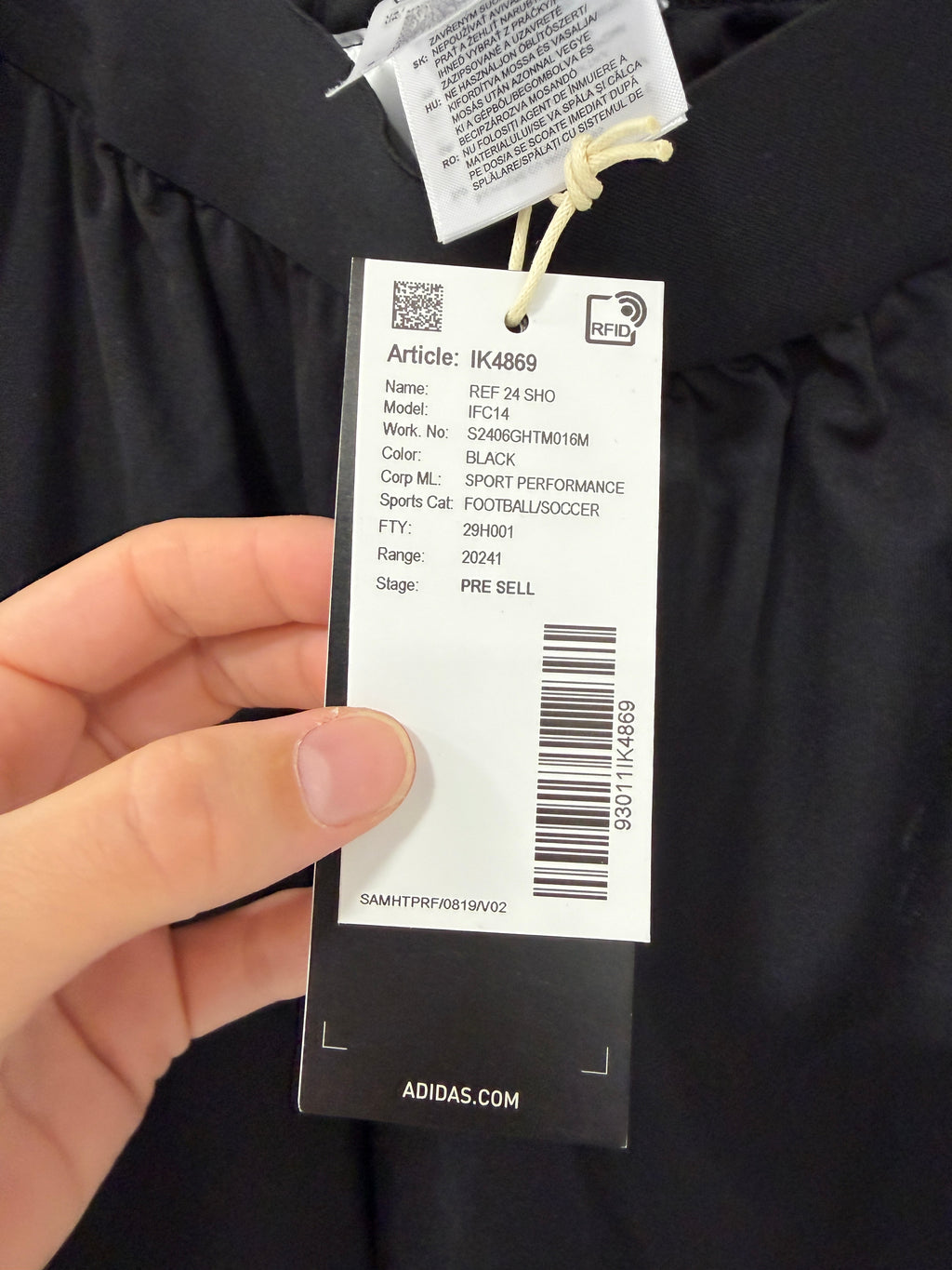 Adidas Referee Shorts 24 – Black