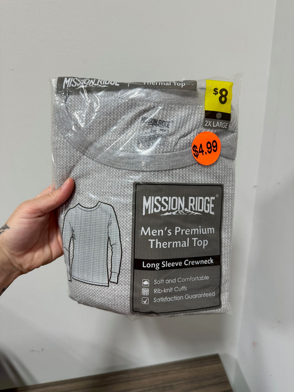 Mission Ridge Men's Premium Thermal Top sz 2XL