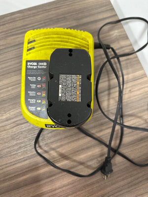 Ryobi 18V ONE+ Charge Center with P100 18V Ni-Cd Battery