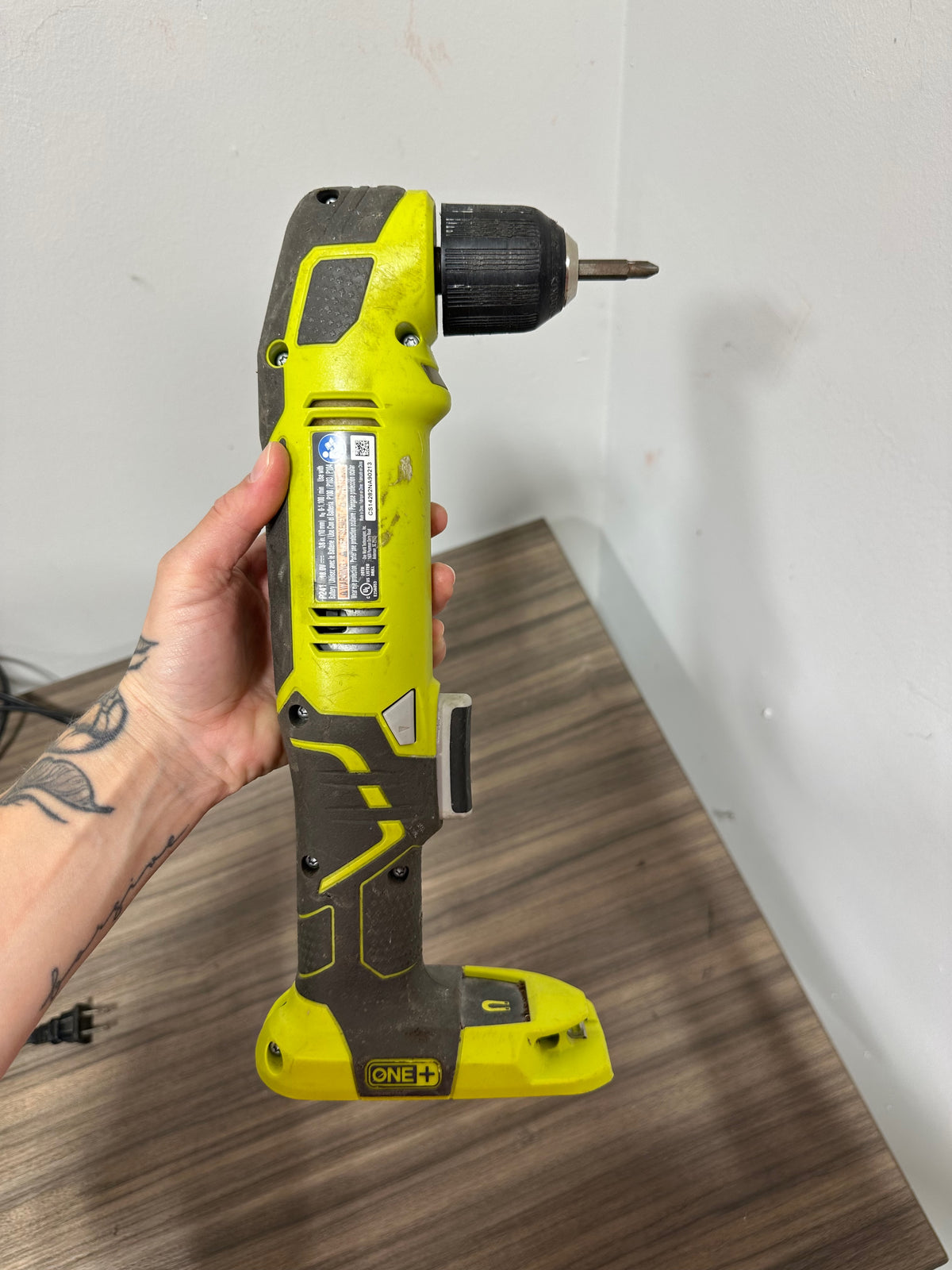 RYOBI ONE+ 18V Cordless 3/8 in. Right Angle Drill (Model P241) NO BATTERY
