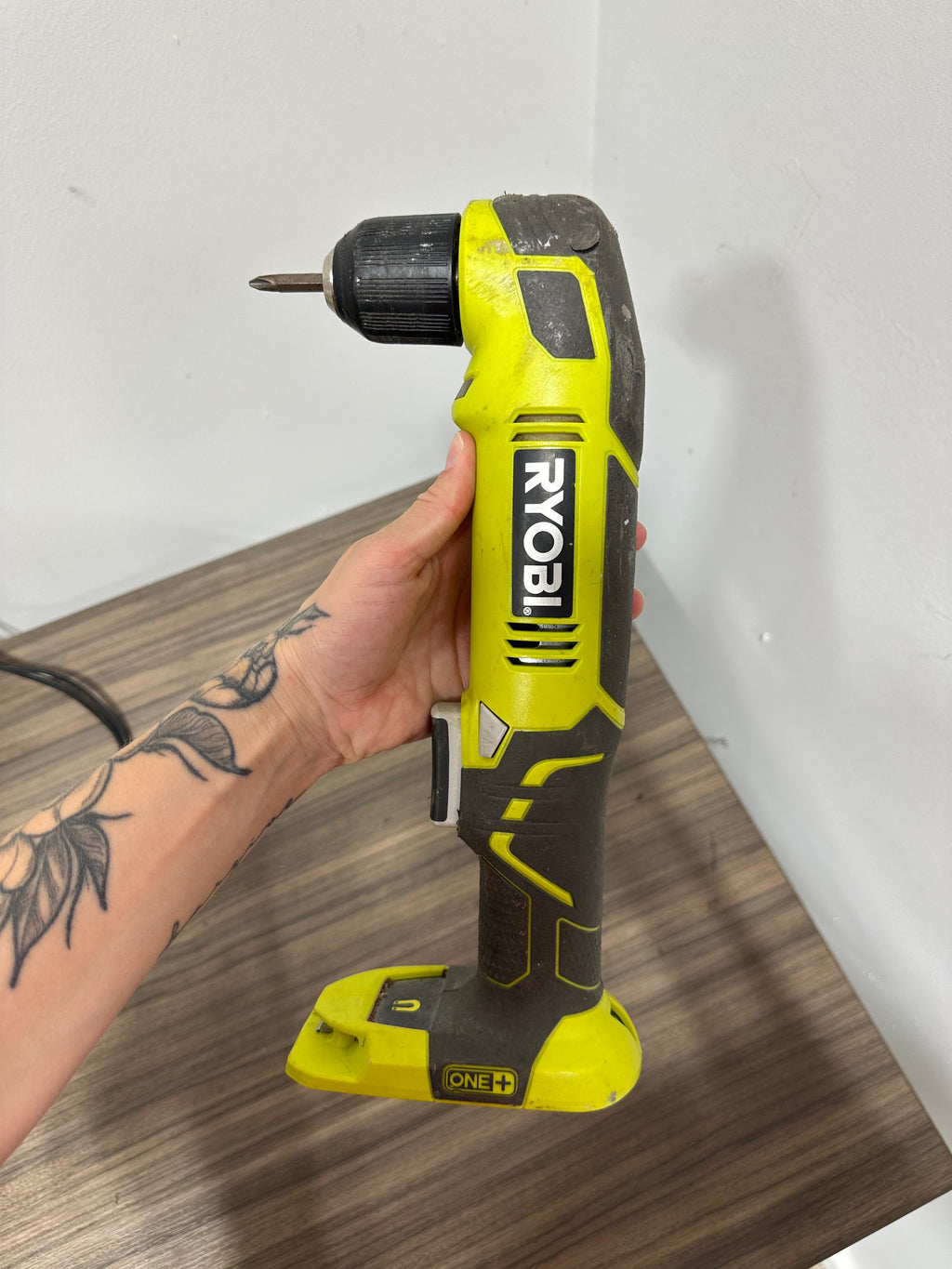 RYOBI ONE+ 18V Cordless 3/8 in. Right Angle Drill (Model P241) NO BATTERY