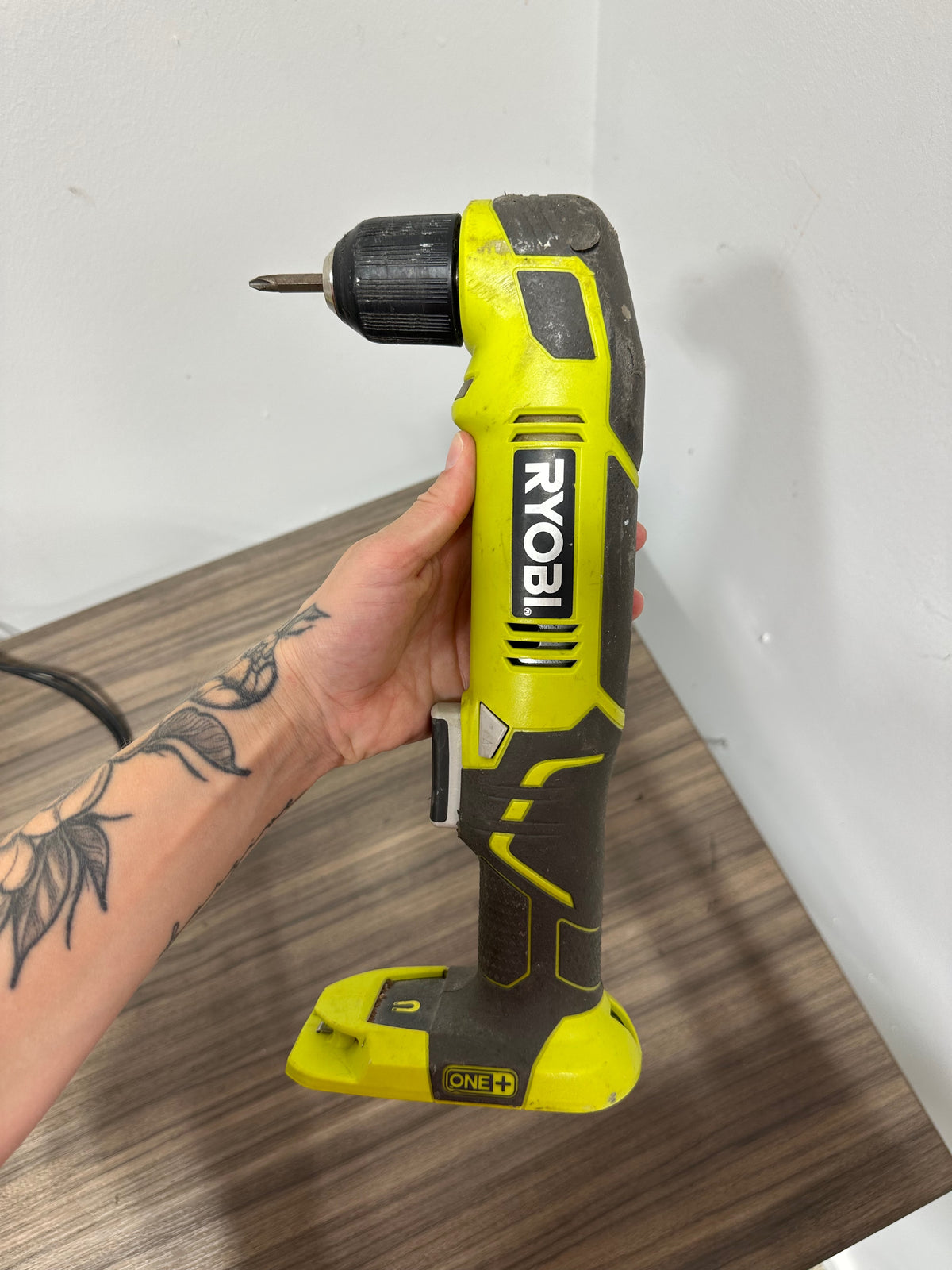 RYOBI ONE+ 18V Cordless 3/8 in. Right Angle Drill (Model P241) NO BATTERY