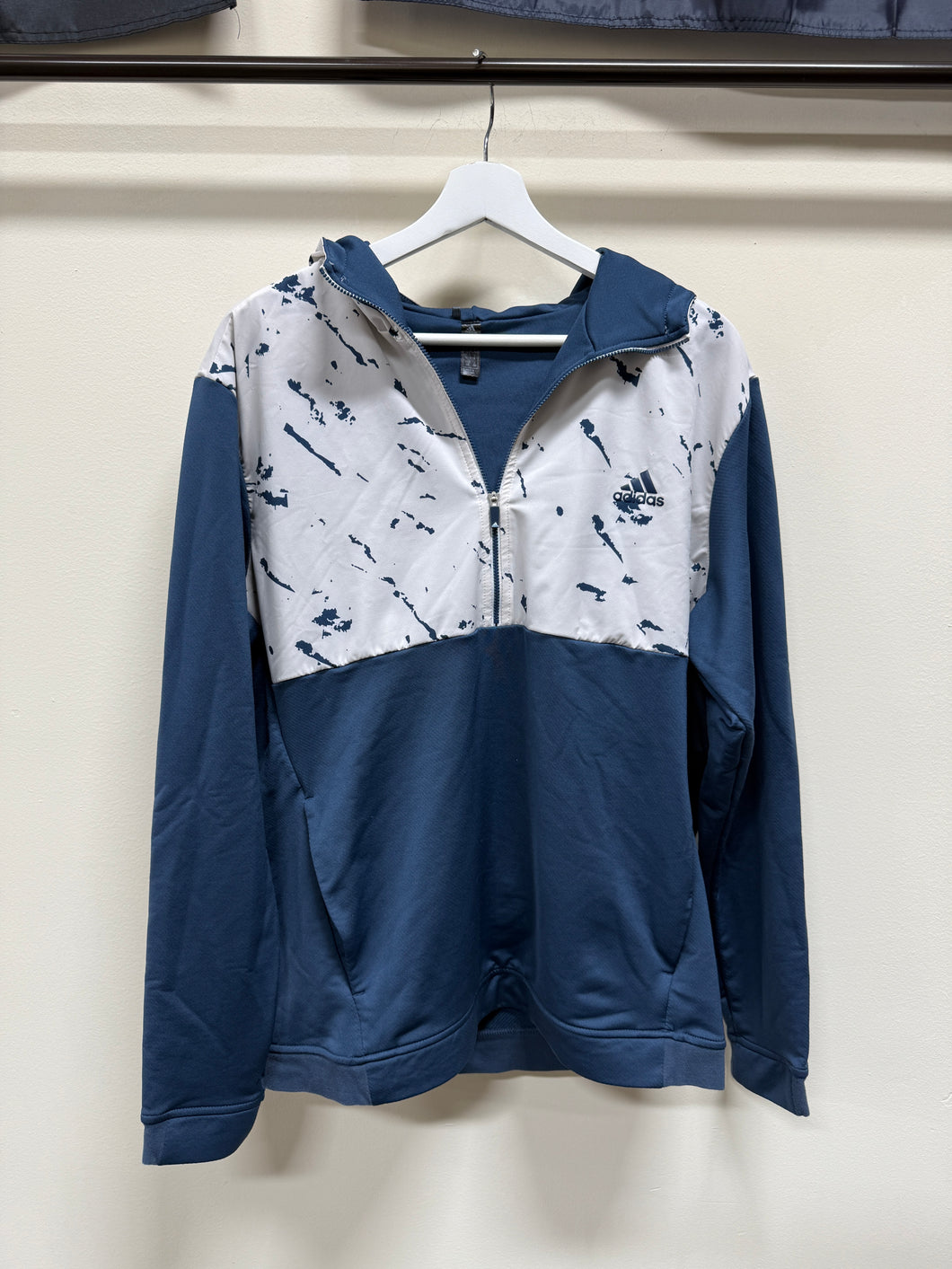 Adidas Half Zip Hoodie Sz L