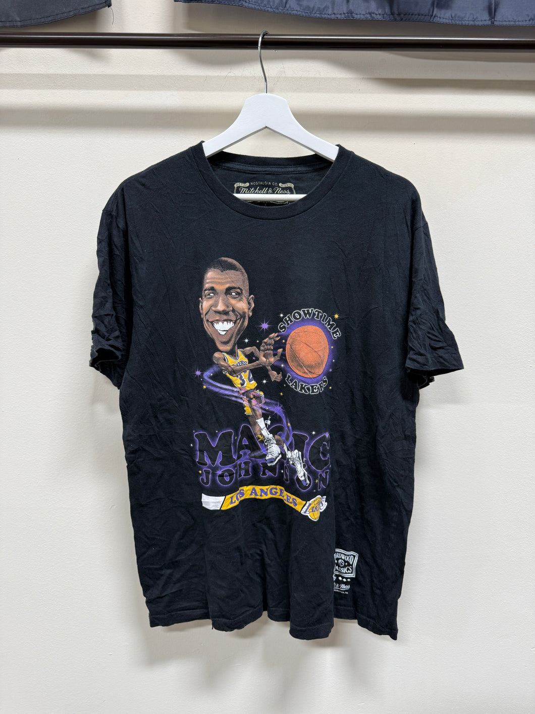 Mitchell & Ness x NBA Lab Magic Johnson T-Shirt Sz L