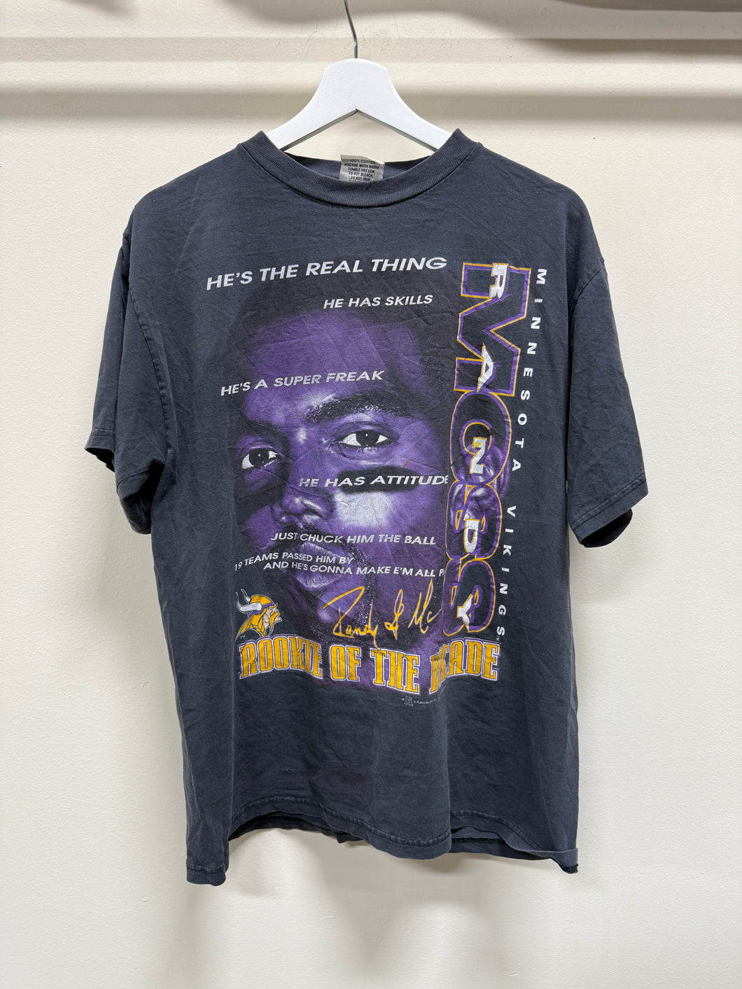 Vintage Randy Moss Rookie T-Shirt Sz L