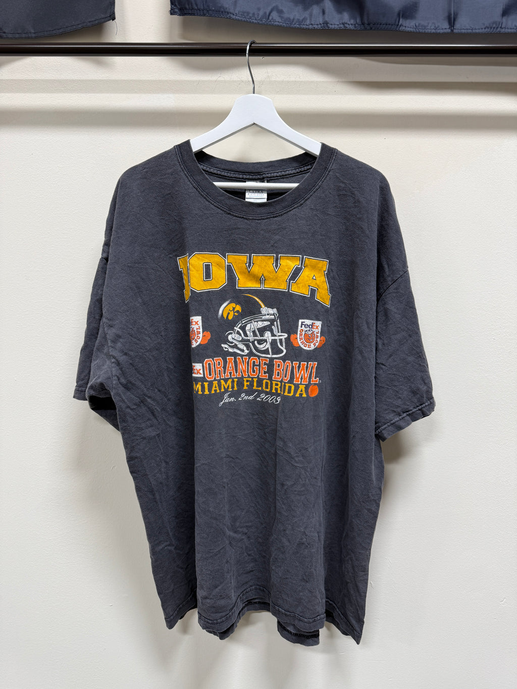 Vintage Iowa/Miami Orange Bowl T-Shirt Sz XXL