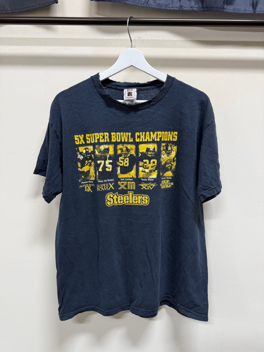 Vintage Steelers 5x Super Bowl T-Shirt Sz L