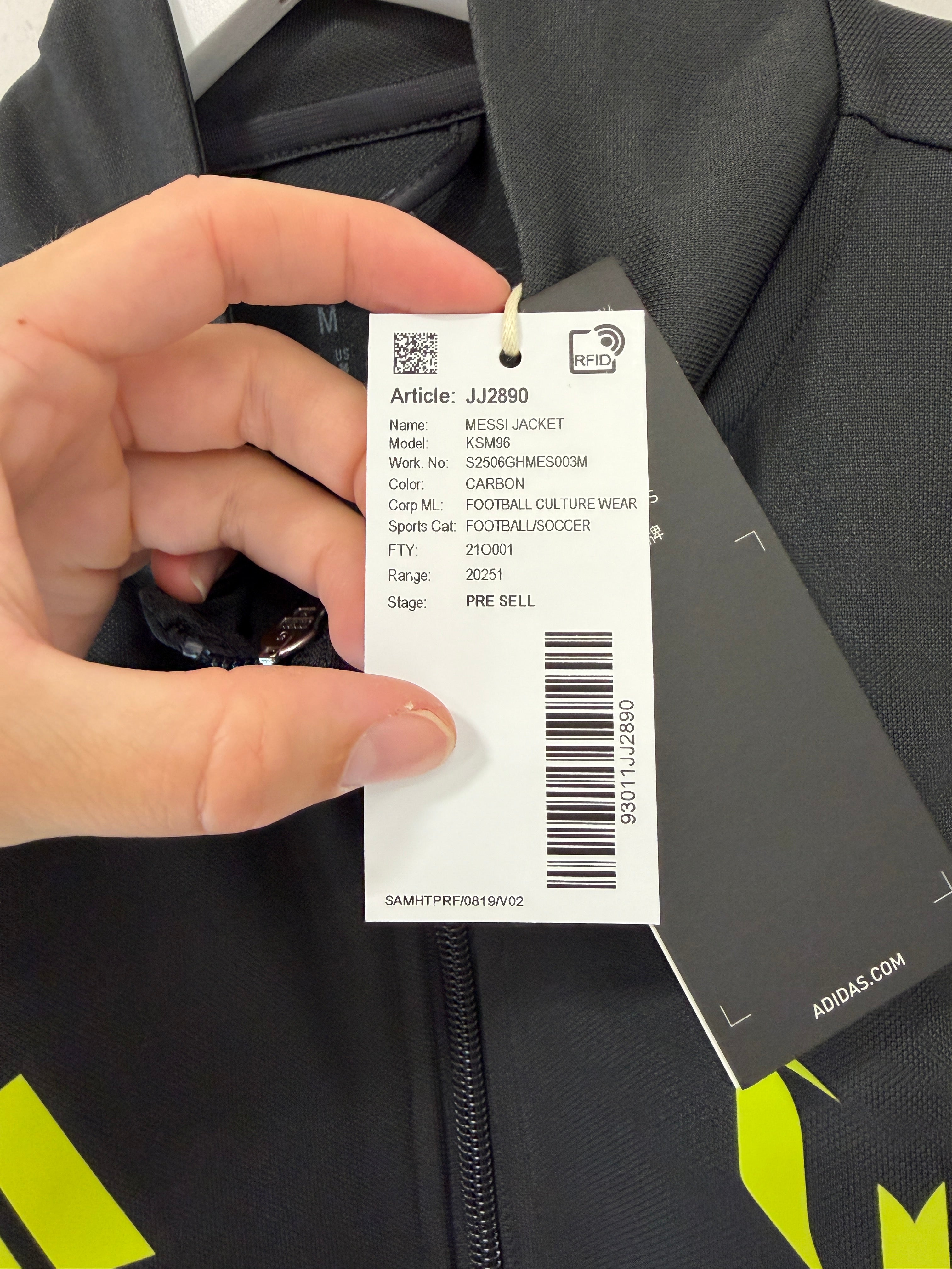 Men's adidas Lionel Messi Logo Full-Zip Track Jacket