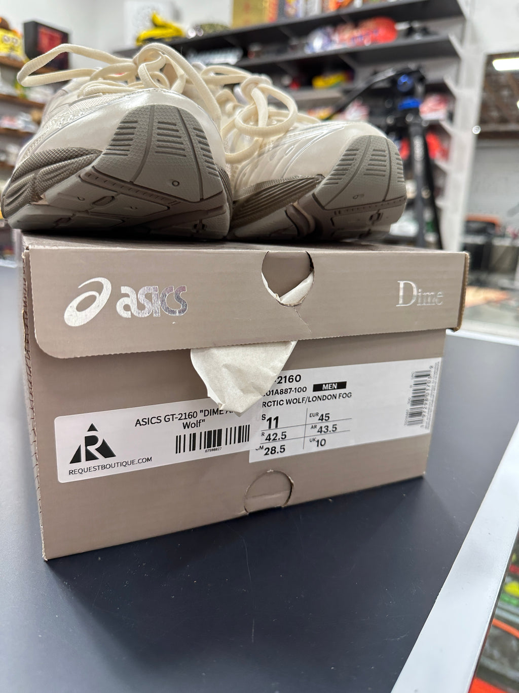 ASICS GT-2160 DIME Arctic Wolf Sz 11