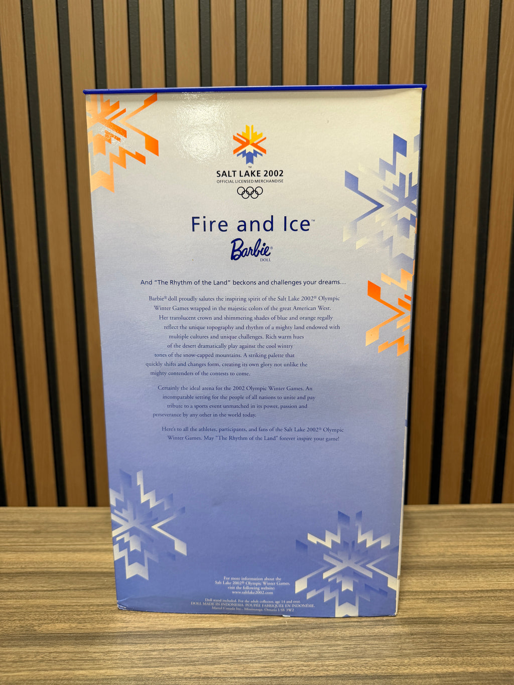 Fire And ice Barbie Salt lake 2002 Olympics