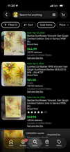 Load image into Gallery viewer, 1998 Mattel Vincent Van Goh "Sunflower Barbie"
