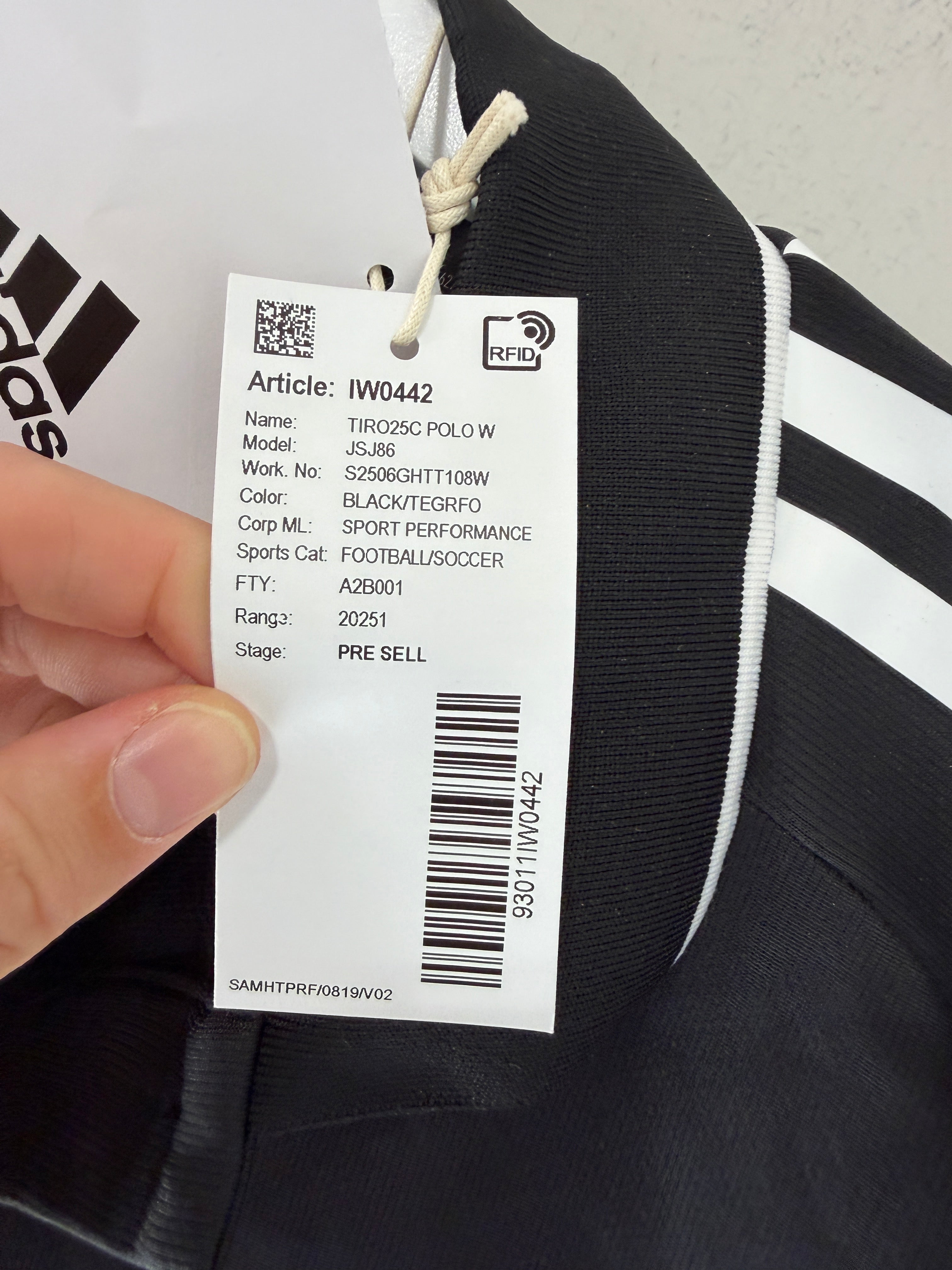 Adidas Tiro 25 Club Polo Women's – Black/Team Energy