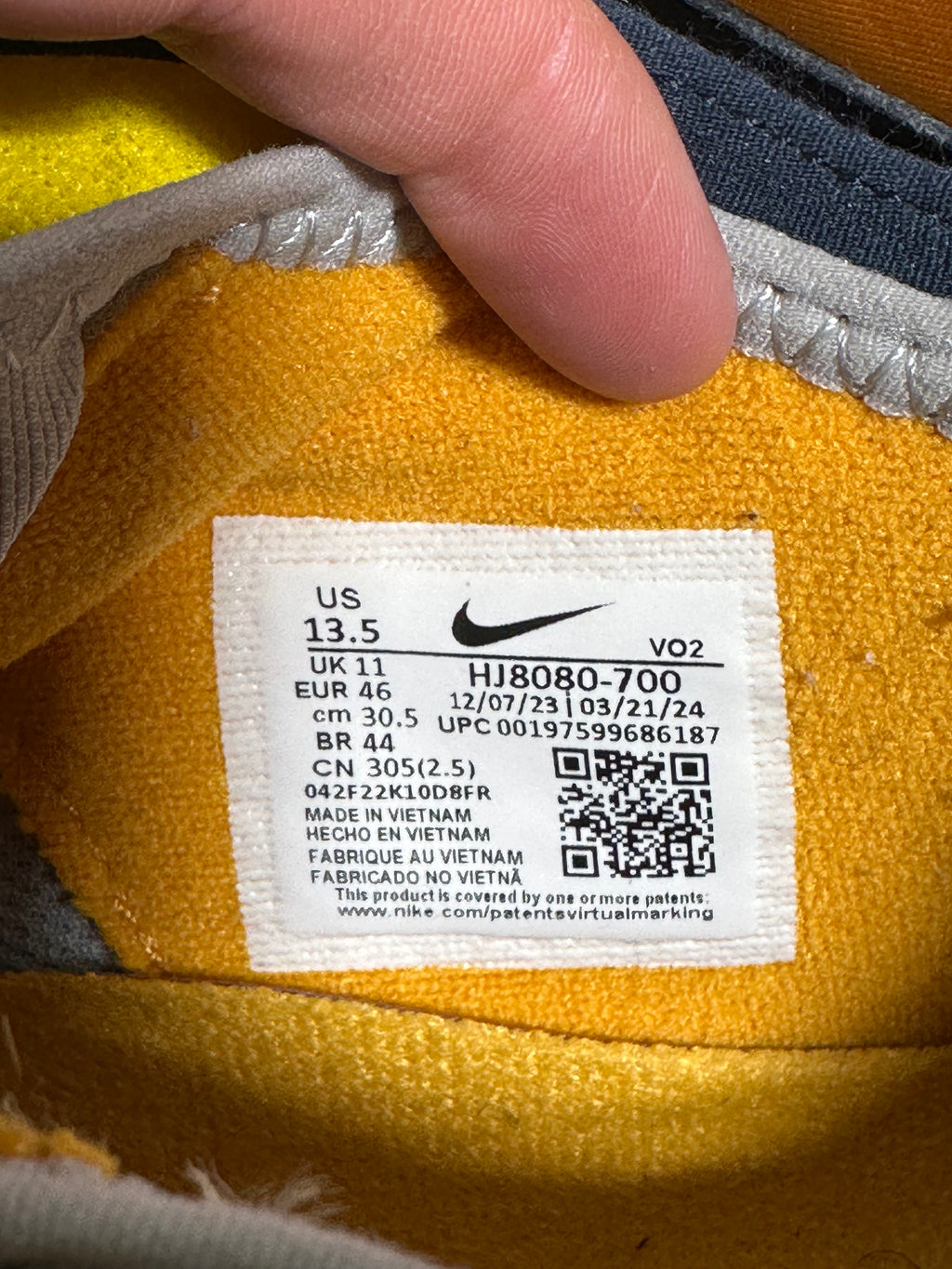 Nike Air Max SNDR "Canyon Gold" Zipper Shroud Sneakers - Black/Yellow Men's sz 12