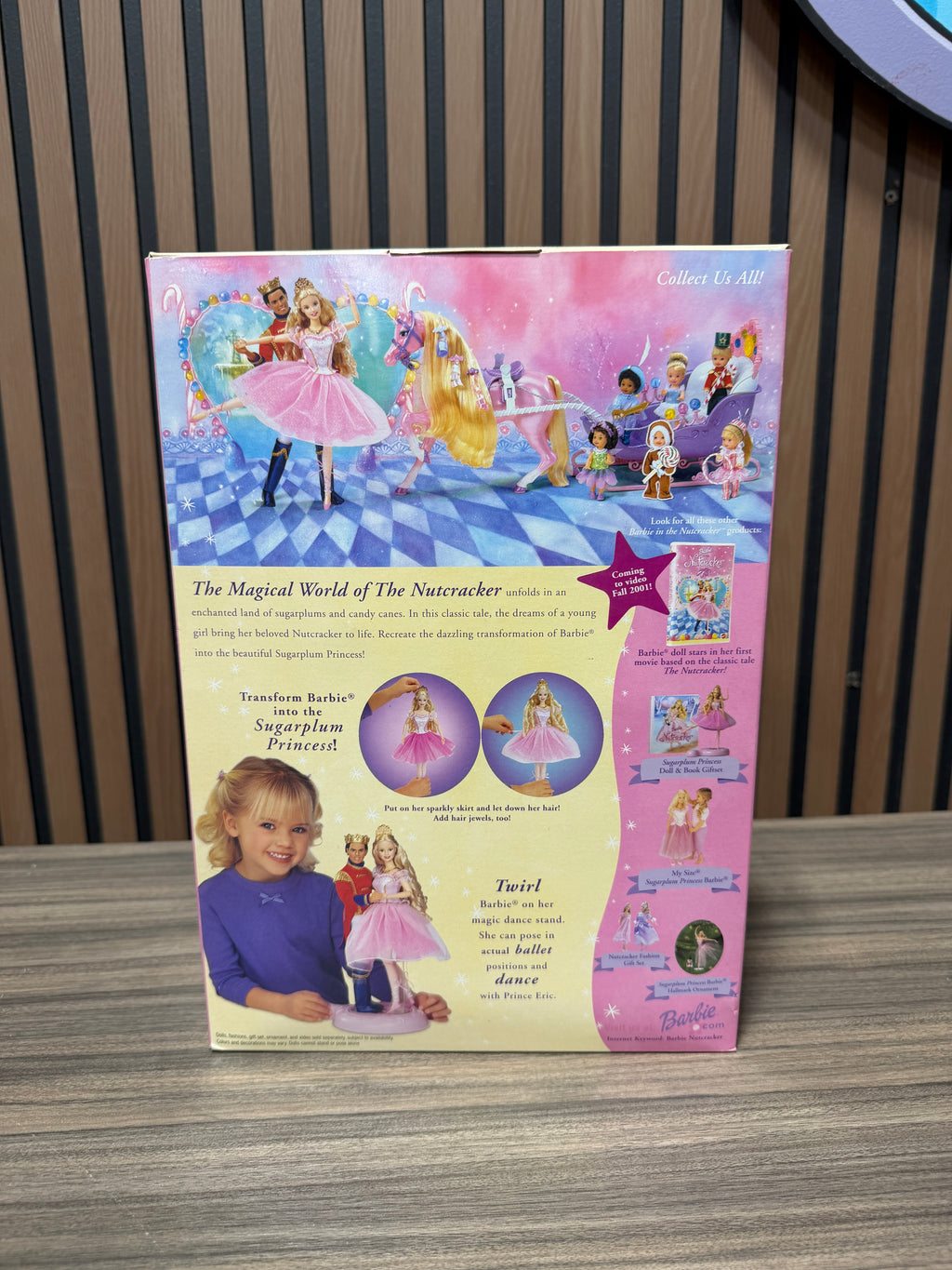 2001 Mattel Barbie Sugarplum Princess Nutcracker Doll New #50792