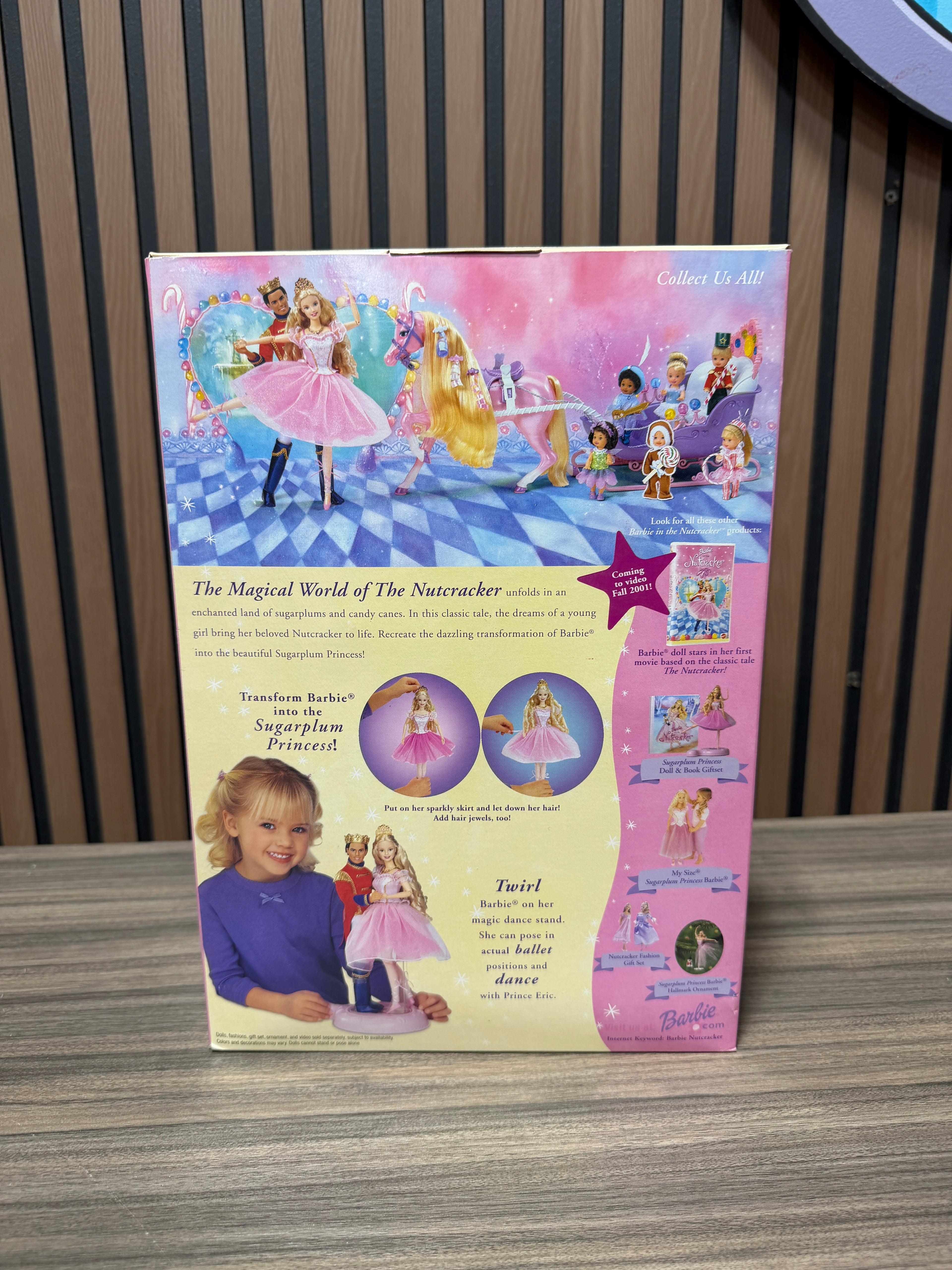 2001 Mattel Barbie Sugarplum Princess Nutcracker Doll New #50792