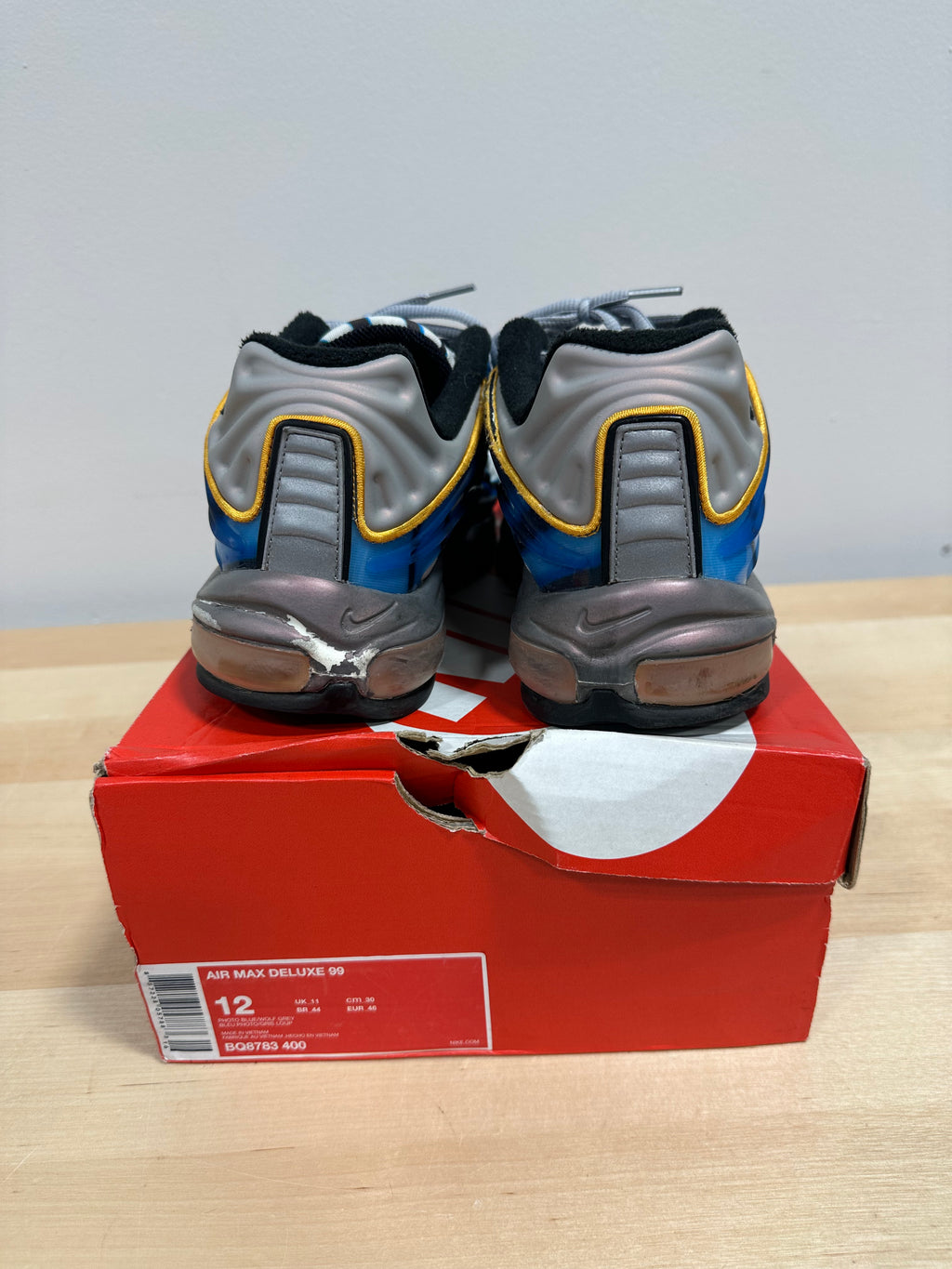 Nike Air Max Deluxe OG "Photo Blue" Rave Swirl - Size 12 (With Original Box & Extra Laces)