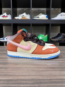 Nike Dunk Mid Social Status Free Lunch Chocolate Milk Sz 10.5