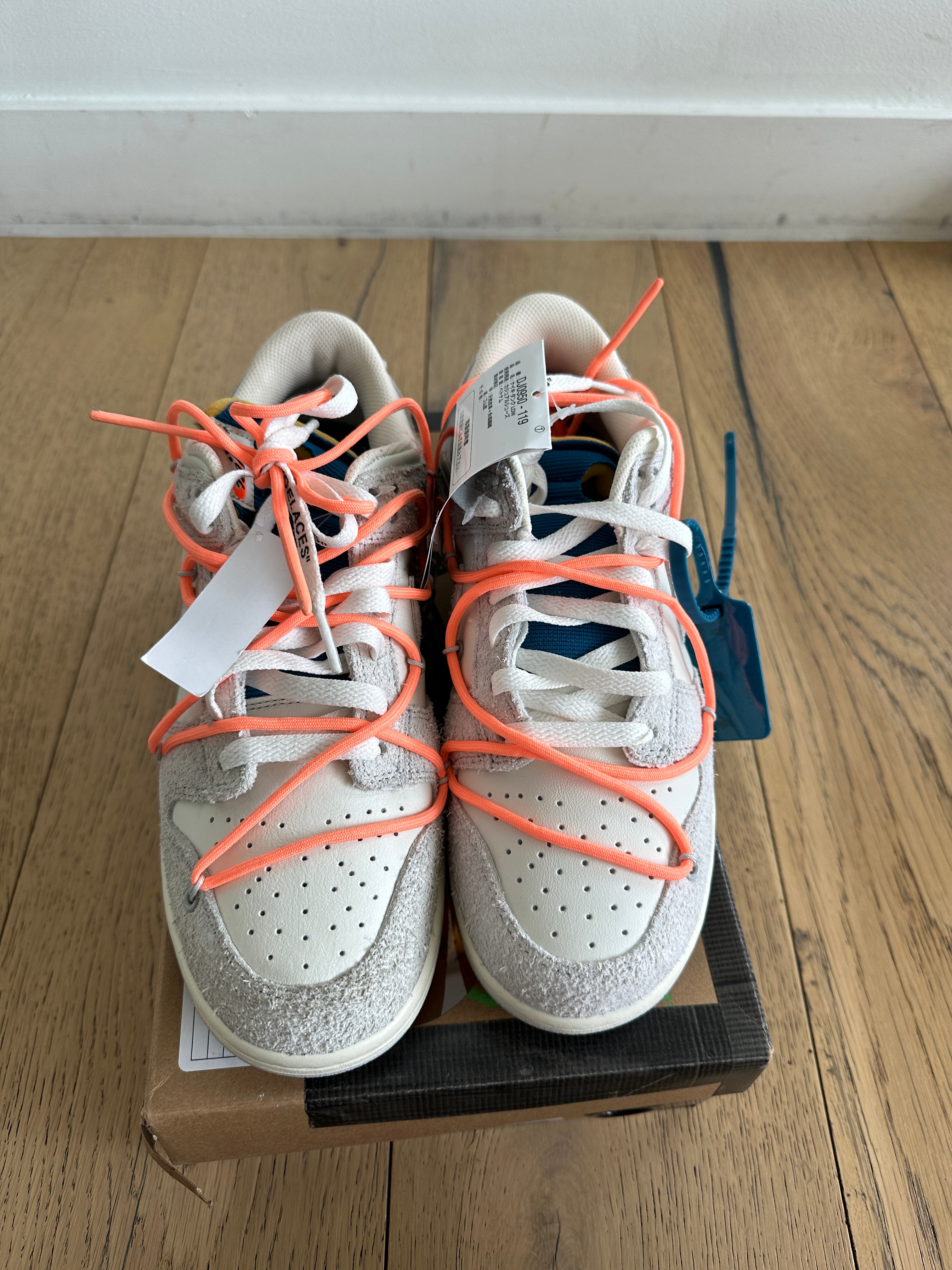 Nike Dunk Low Off-White Lot 19 Sz 9