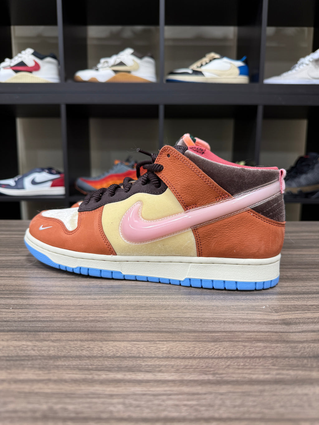 Nike Dunk Mid Social Status Free Lunch Chocolate Milk Sz 10.5