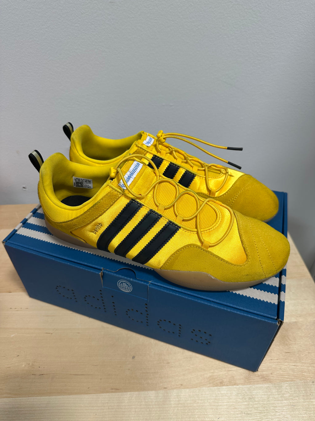 adidas Originals x Bad Bunny Ballerina "Bold Gold" Yellow - Men's 12 / Women's 13 - JQ9230 (With Box)