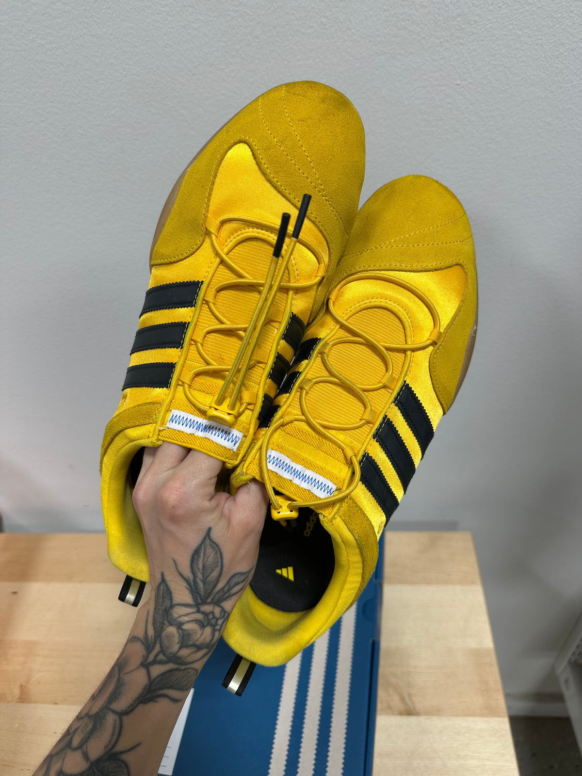 adidas Originals x Bad Bunny Ballerina "Bold Gold" Yellow - Men's 12 / Women's 13 - JQ9230 (With Box)