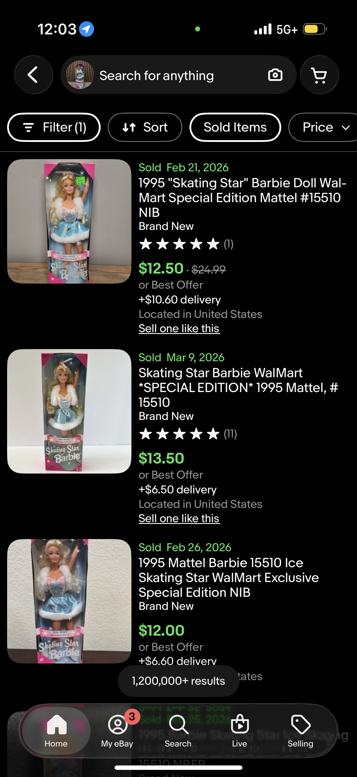 1996 VTG BARBIE Ice Skating Star Wal Mart Exclusive Special Edition 15510