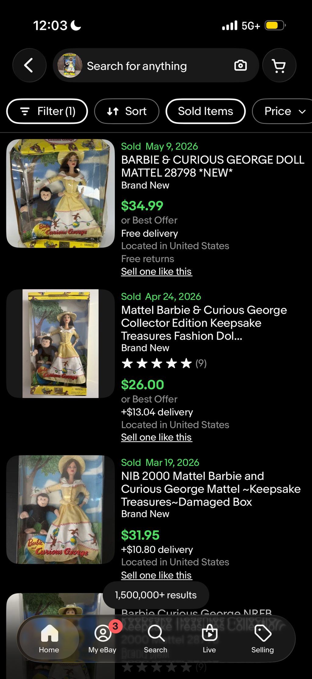 Barbie and Curious George, Collector Edition, #28798, 2000