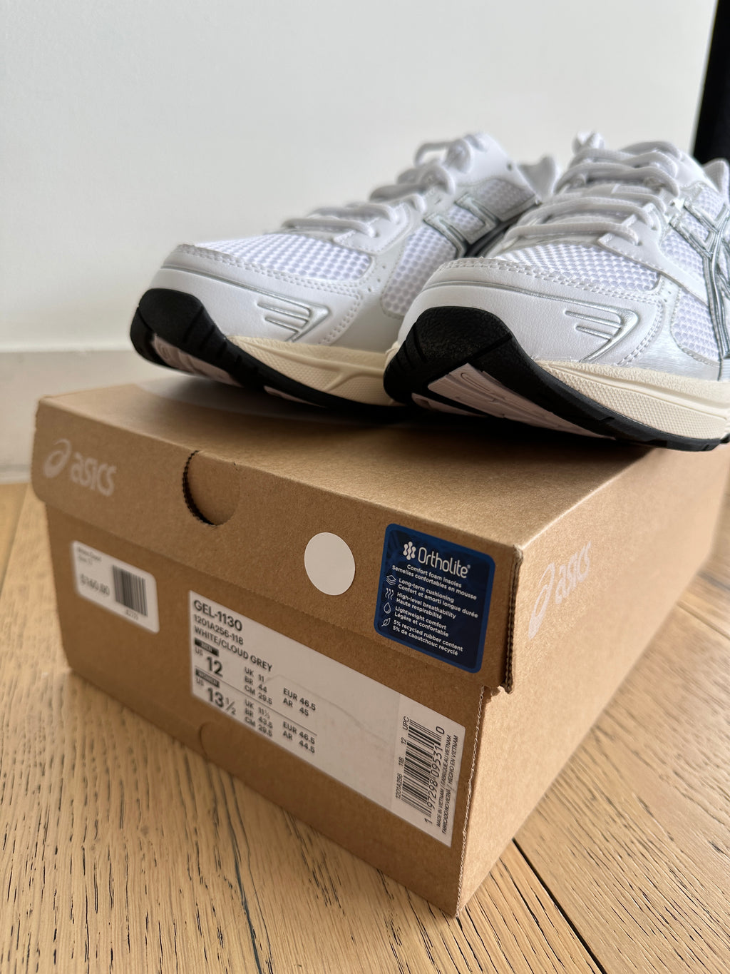 ASICS Gel-1130 White Cloud Grey sz 12