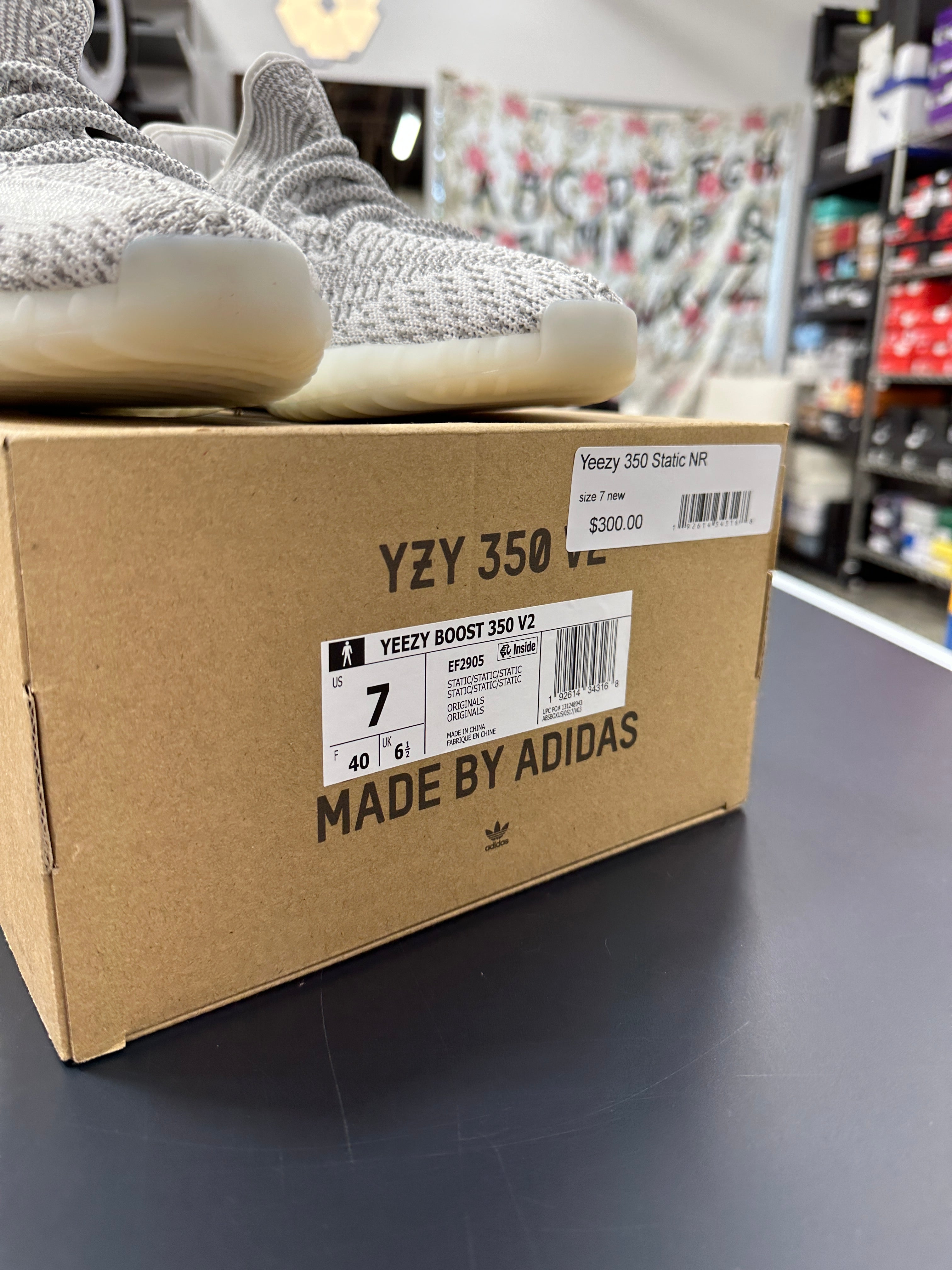 adidas Yeezy Boost 350 V2 Static (Non-Reflective) Sz 7M (8.5W)