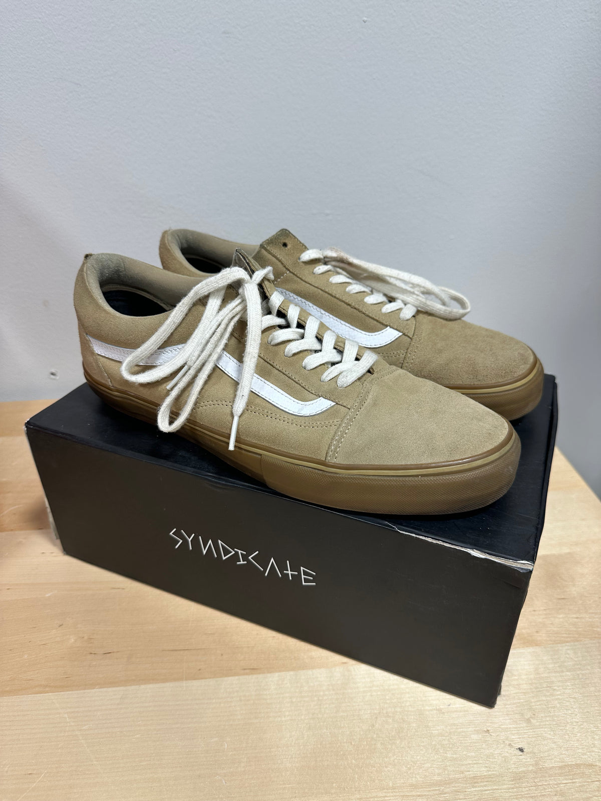 2013 Vans Syndicate x Golf Wang Old Skool Pro "S" Camel/Gum - Men's Size 12 (With OG Box)
